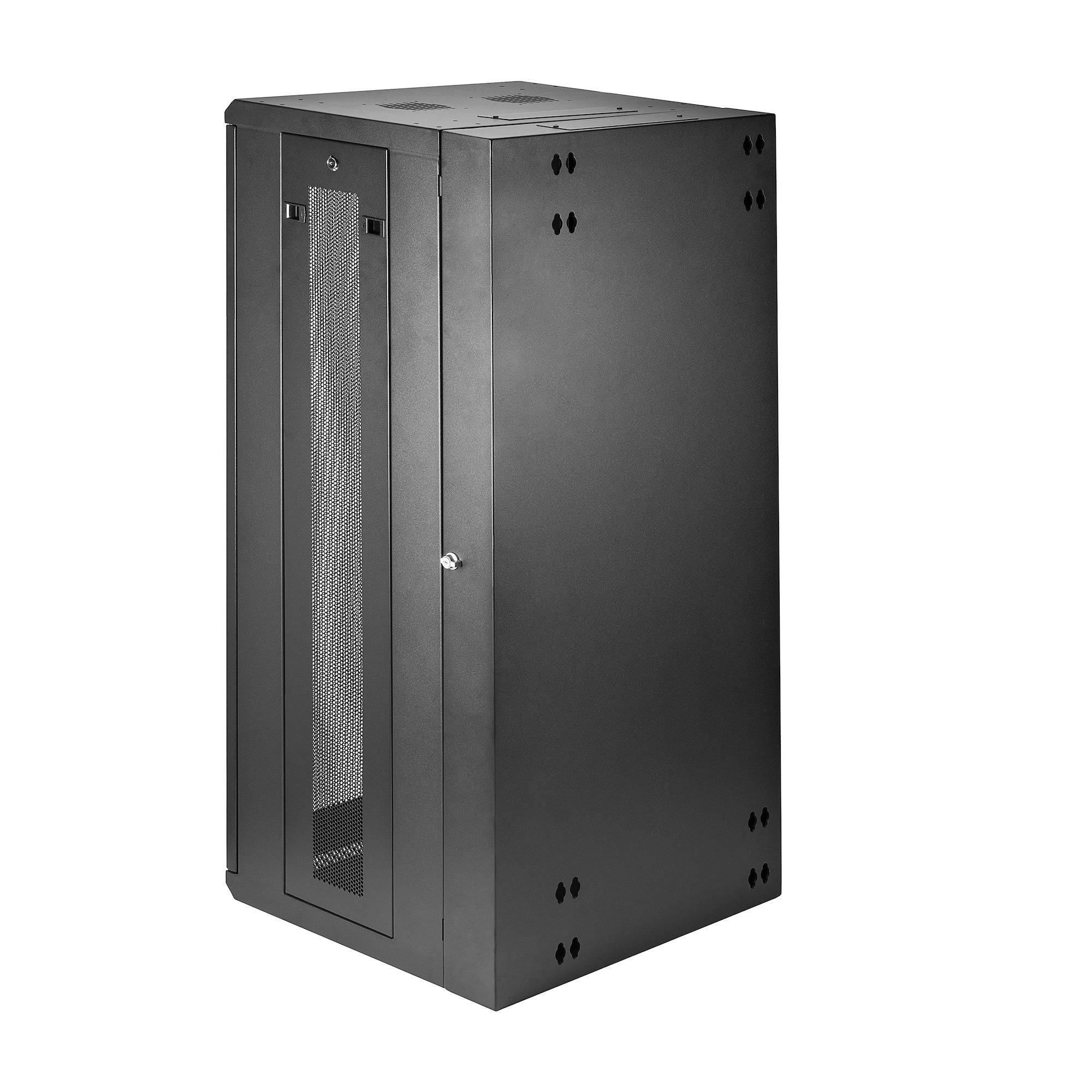 Rca Informatique - image du produit : 26U SERVER RACK ENCLOSURE WITH HINGE-WALL MOUNT NETWORK RACK