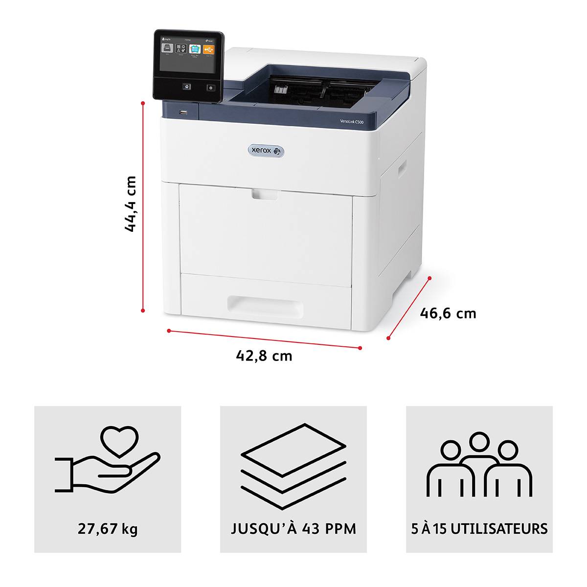 Rca Informatique - image du produit : C500A443PPMDPLXPRINTERMETERED 990J190