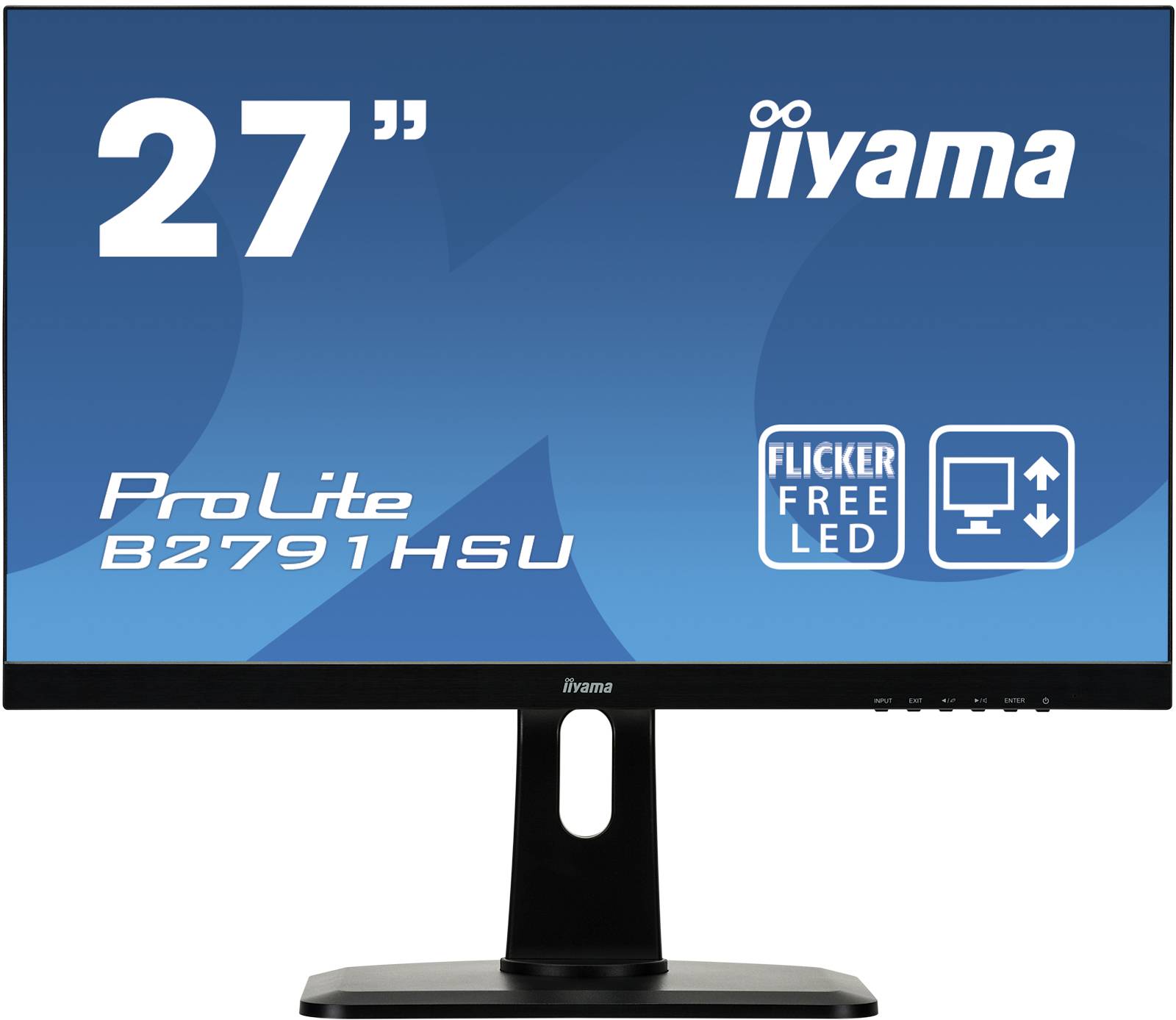 Rca Informatique - Image du produit : B2791HSU-B1 1000:1 VGA HDMI DP 27IN LCD 1920 X 1080 16:9 1MS