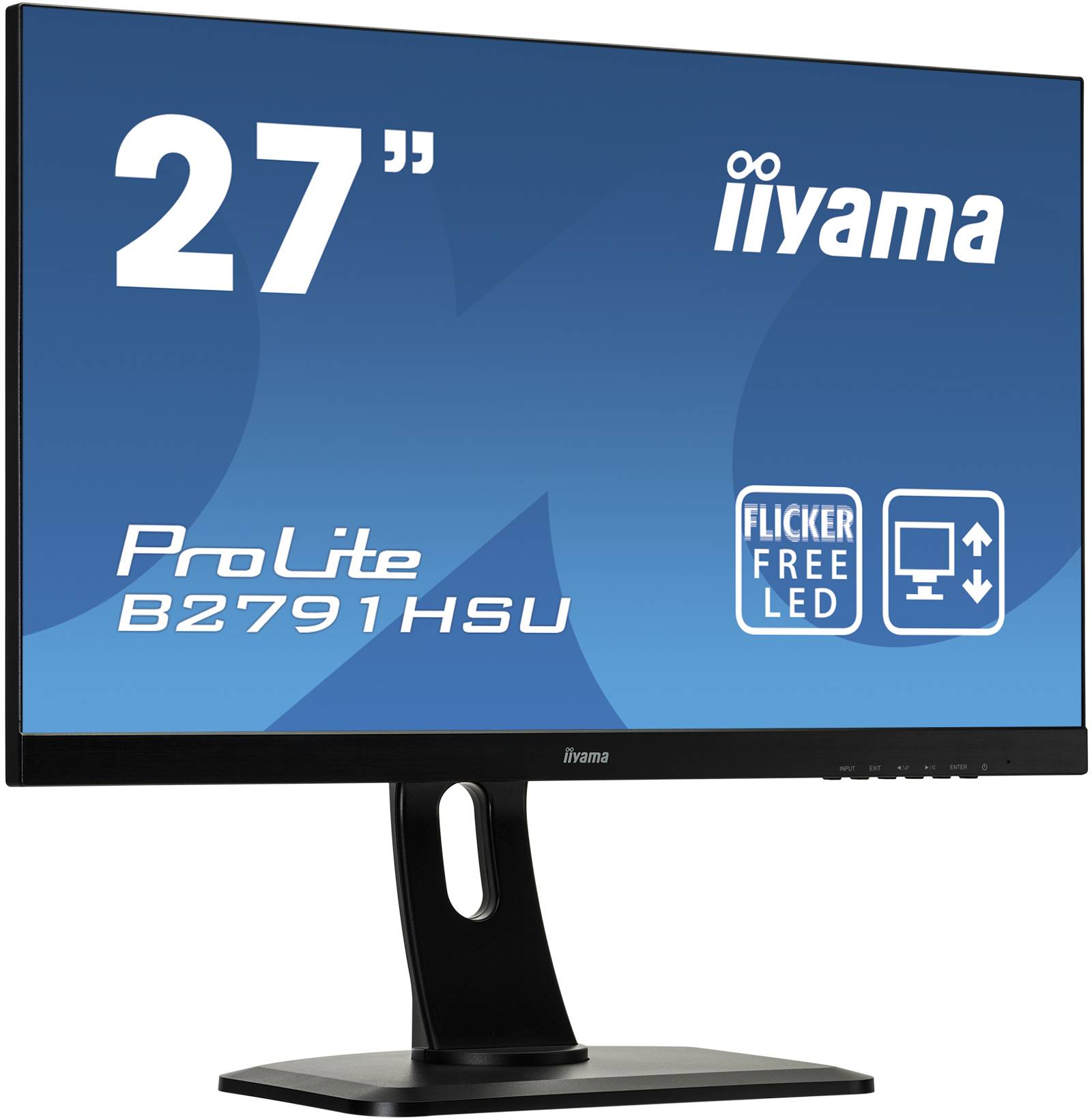 Rca Informatique - image du produit : B2791HSU-B1 1000:1 VGA HDMI DP 27IN LCD 1920 X 1080 16:9 1MS