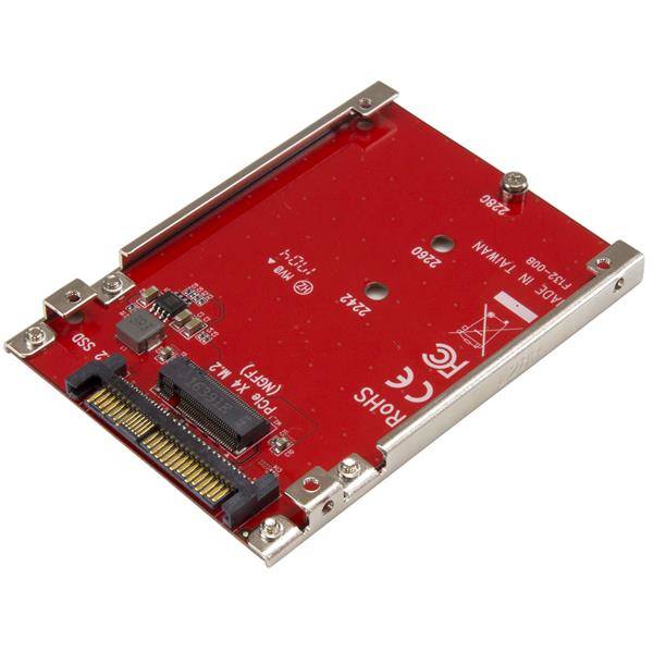 Rca Informatique - Image du produit : M.2 TO U.2 (SFF-8639) ADAPTER FOR M.2 PCIE NVME SSDS