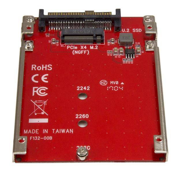 Rca Informatique - image du produit : M.2 TO U.2 (SFF-8639) ADAPTER FOR M.2 PCIE NVME SSDS