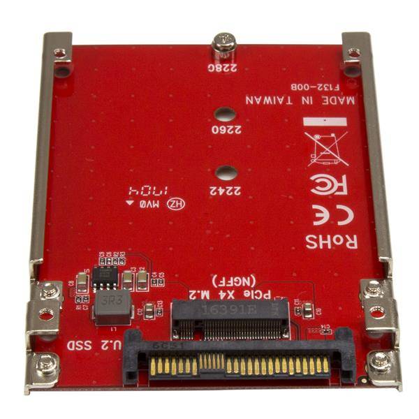 Rca Informatique - image du produit : M.2 TO U.2 (SFF-8639) ADAPTER FOR M.2 PCIE NVME SSDS