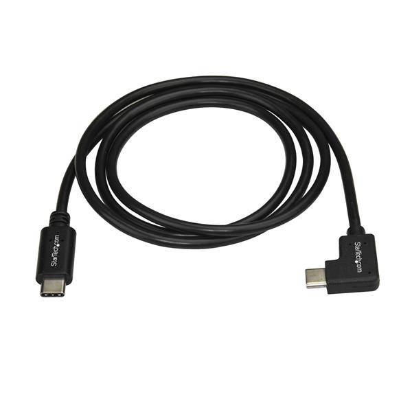 Rca Informatique - image du produit : 1M 90 DEGREE USB TYPE C CABLE USB-C CHARGE CABLE - USB 2.0