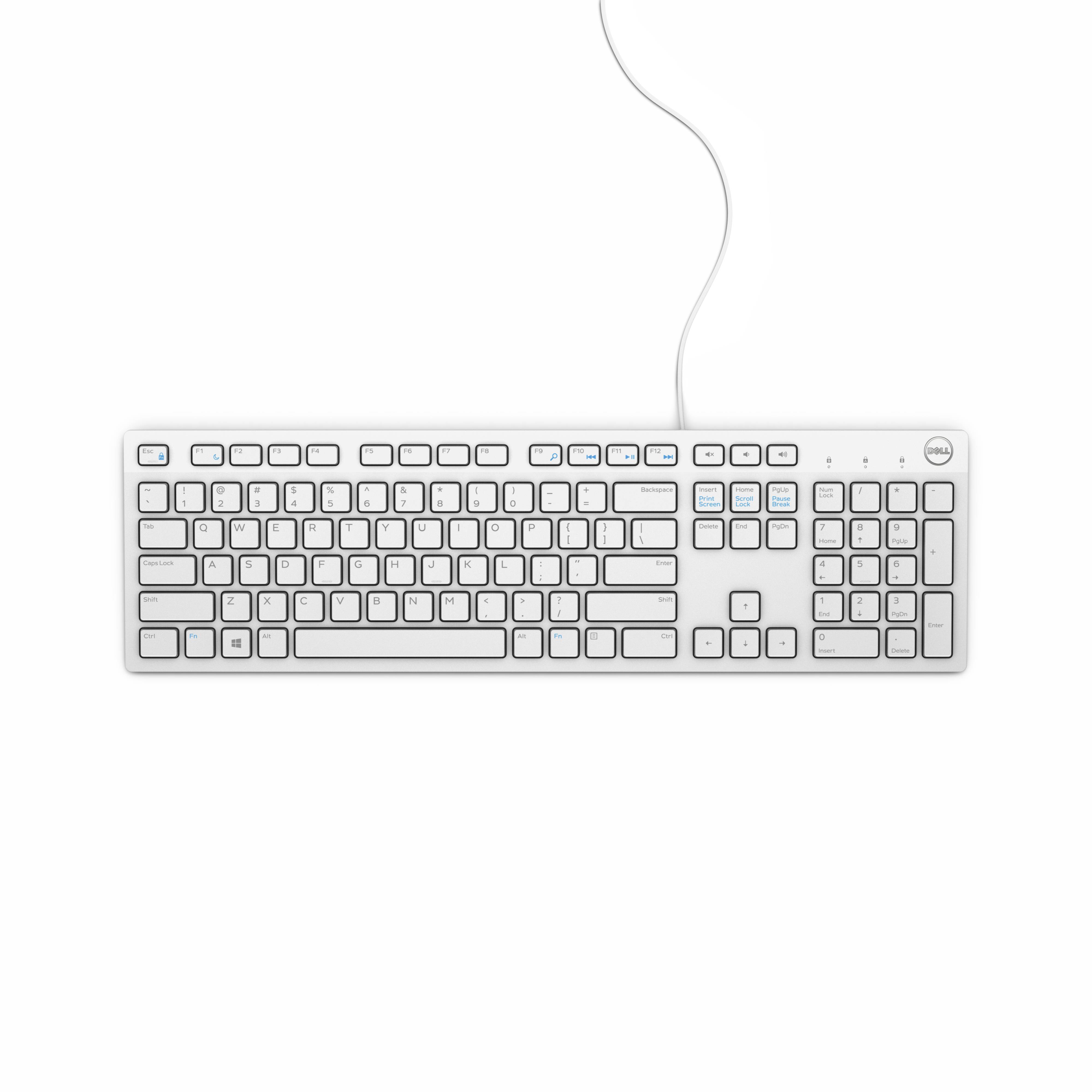 Rca Informatique - image du produit : DELL CLAVIER MULTIMEDIA -KB216 FRENCH (AZERTY) - WHITE