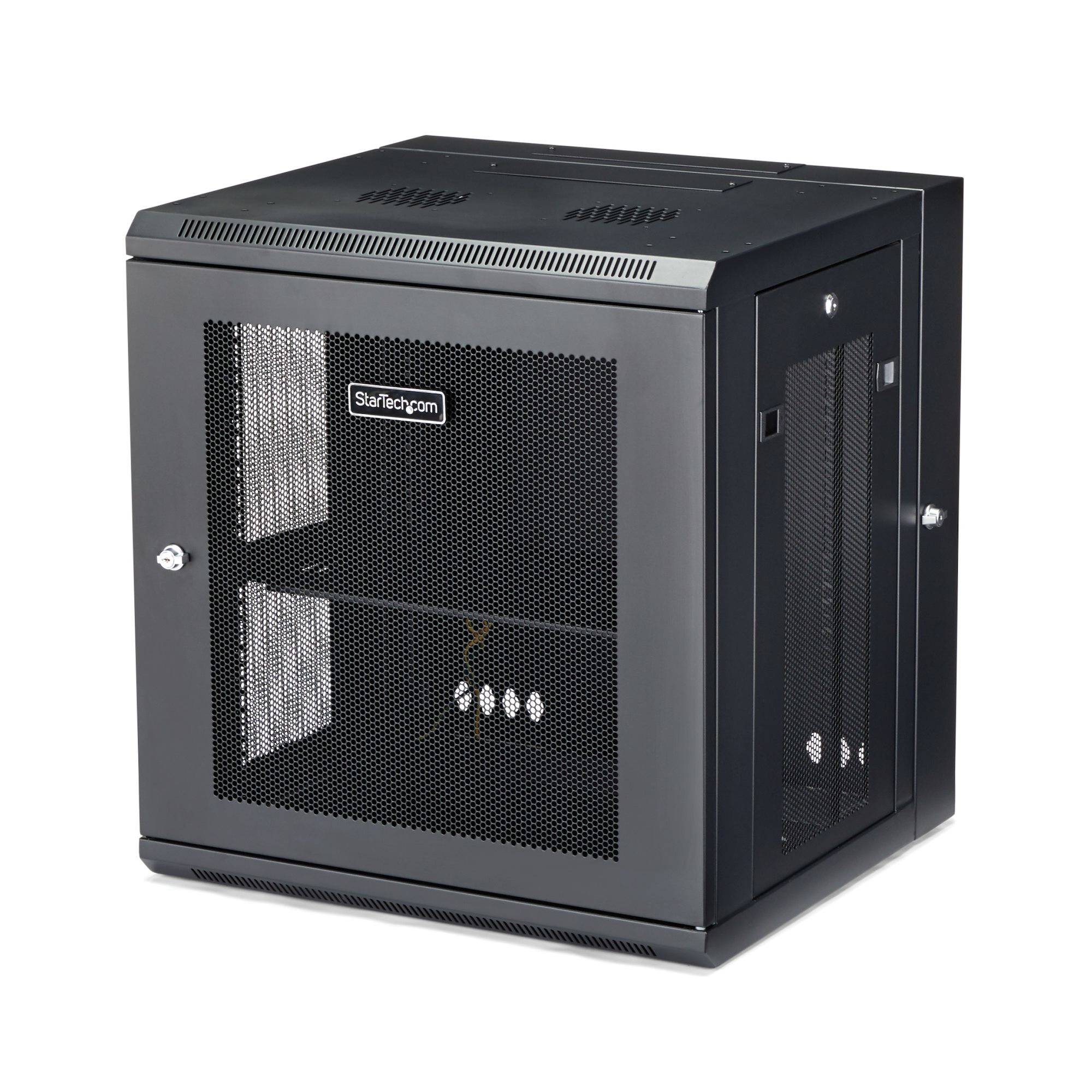 Rca Informatique - image du produit : 12U SERVER RACK ENCLOSURE WITH HINGE WALL MOUNT NETWORK RACK