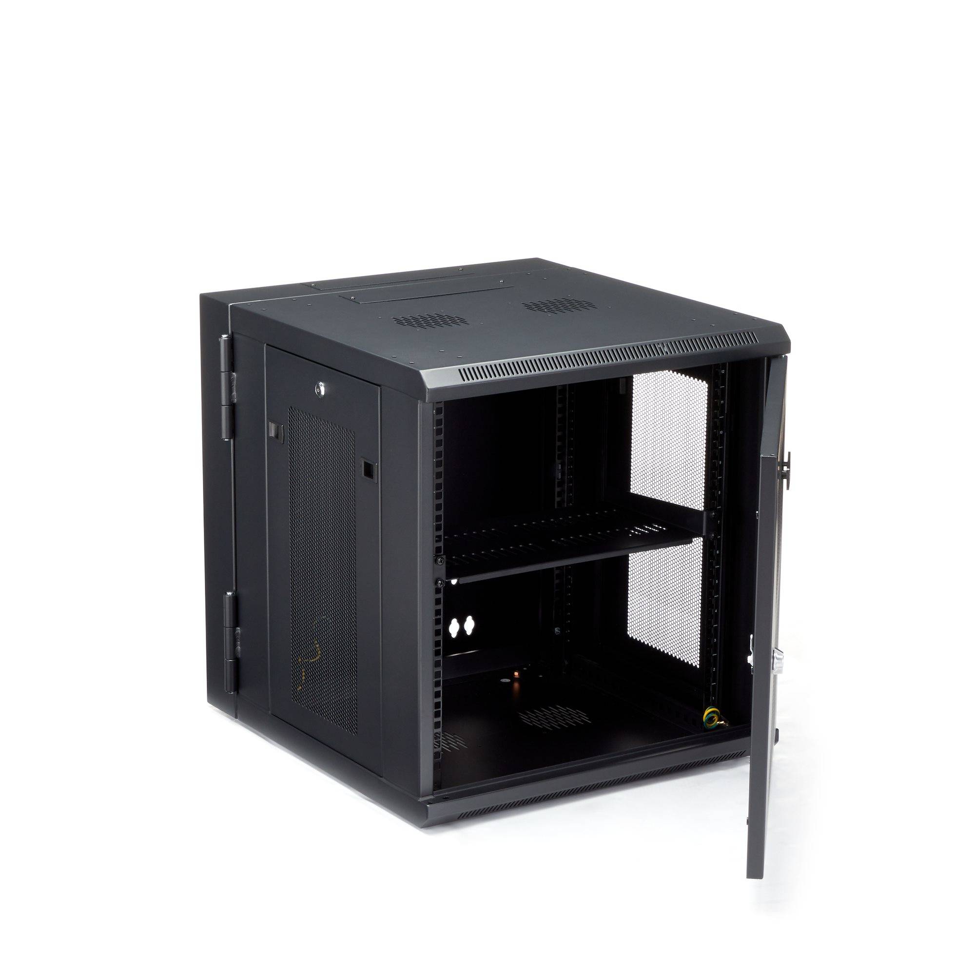 Rca Informatique - image du produit : 12U SERVER RACK ENCLOSURE WITH HINGE WALL MOUNT NETWORK RACK