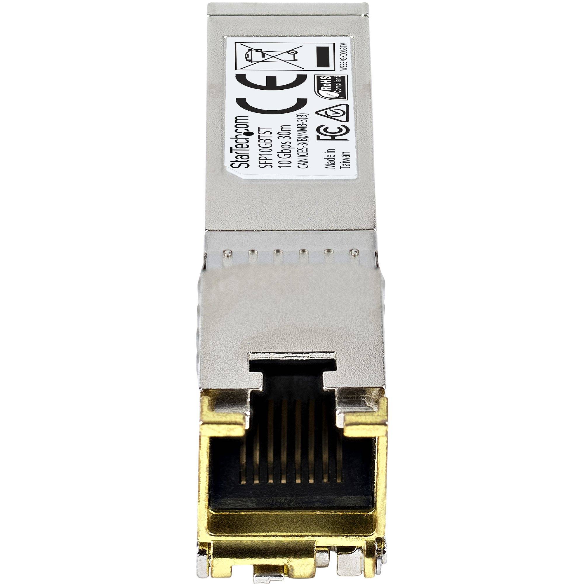 Rca Informatique - image du produit : MSA COMPLIANT 10GBASE-T SFP+ TAA COMPL 10G COPPER SFP+-30M