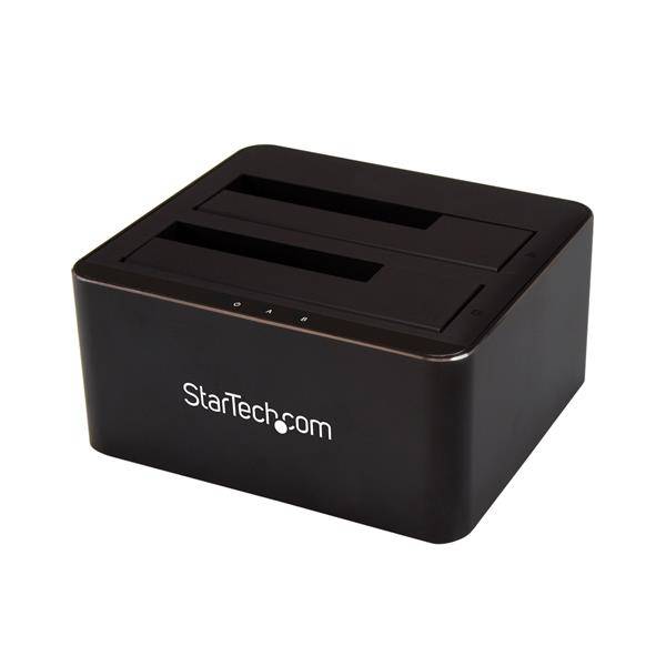 Rca Informatique - image du produit : DUAL BAY SATA HARD DRIVE DOCKIN STATION - SATA HDD/SSD - USB 3.0