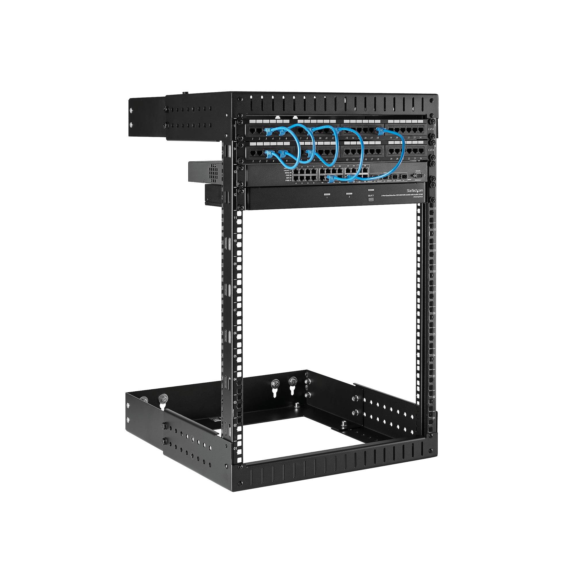 Rca Informatique - image du produit : 15U WALL MOUNT SERVER RACK - EQUIPMENT RACK -12 -20 IN DEPTH