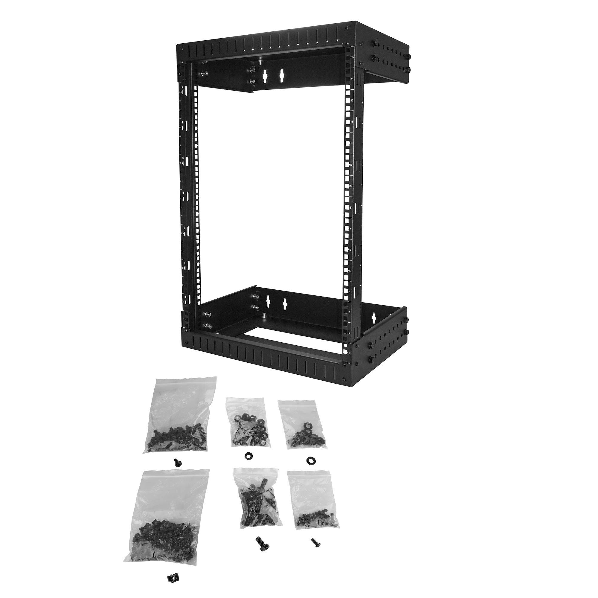 Rca Informatique - image du produit : 15U WALL MOUNT SERVER RACK - EQUIPMENT RACK -12 -20 IN DEPTH