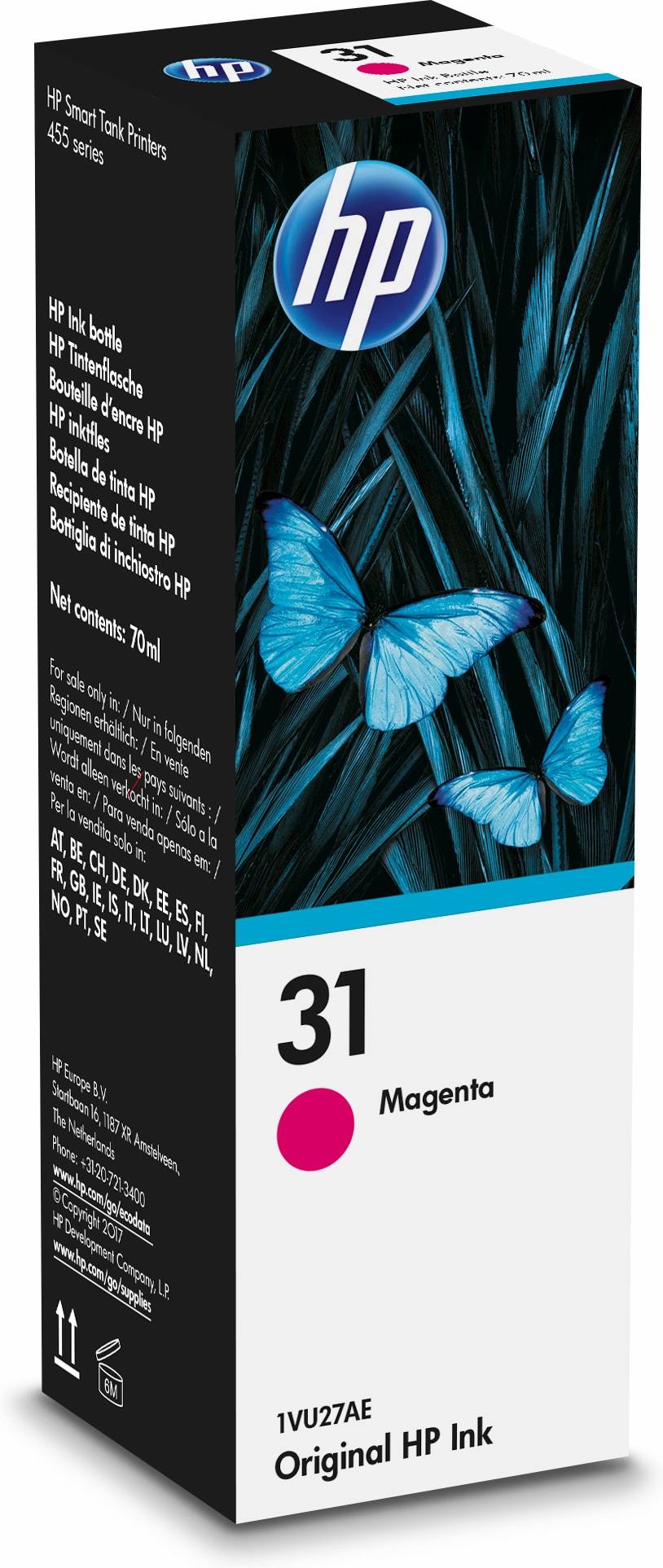 Rca Informatique - Image du produit : HP 31 MAGENTA ORIGINAL INK BOTTLE