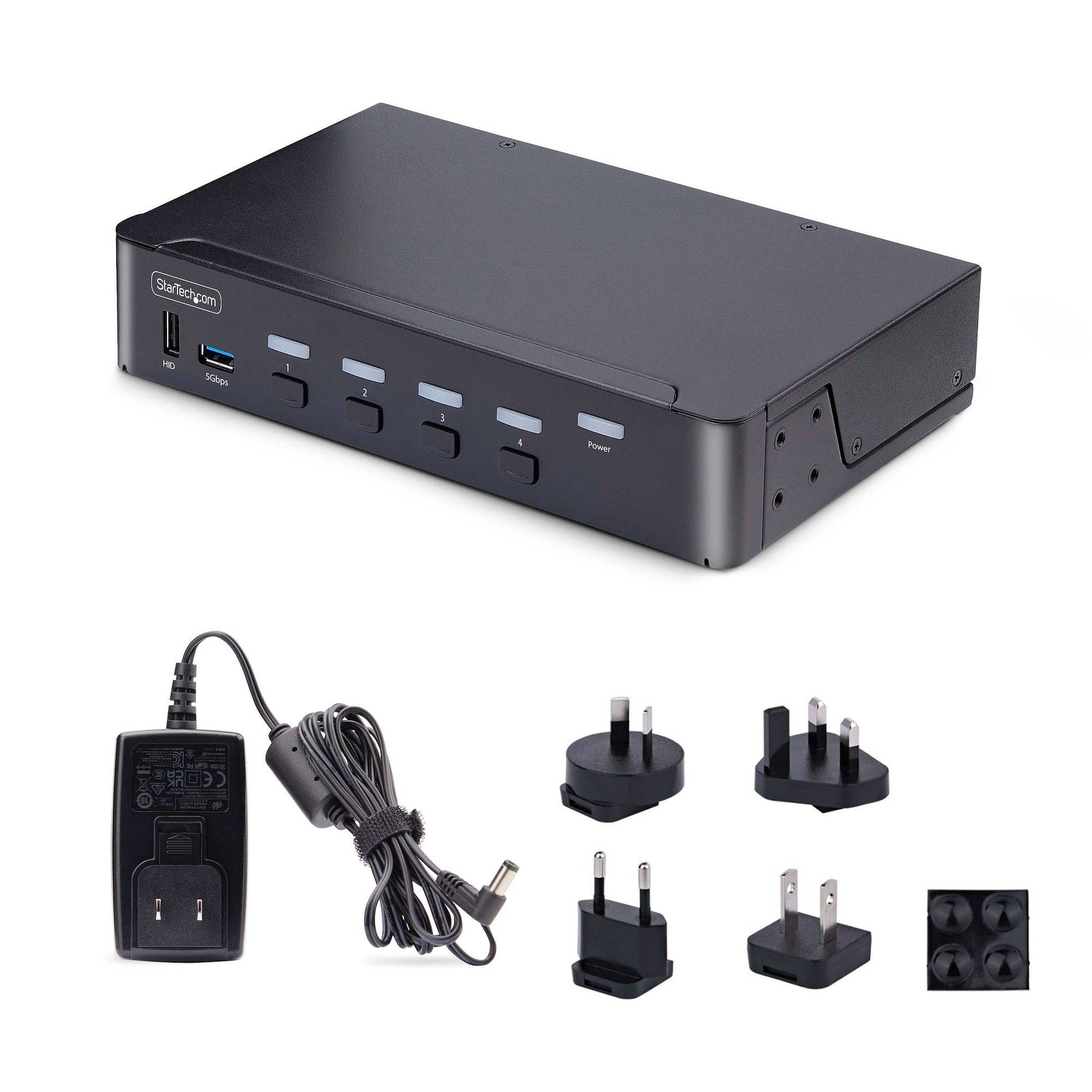 Rca Informatique - image du produit : 4-PORT DISPLAYPORT KVM SWITCH - 8K 60HZ HOTKEYS TAA COMPLIANT