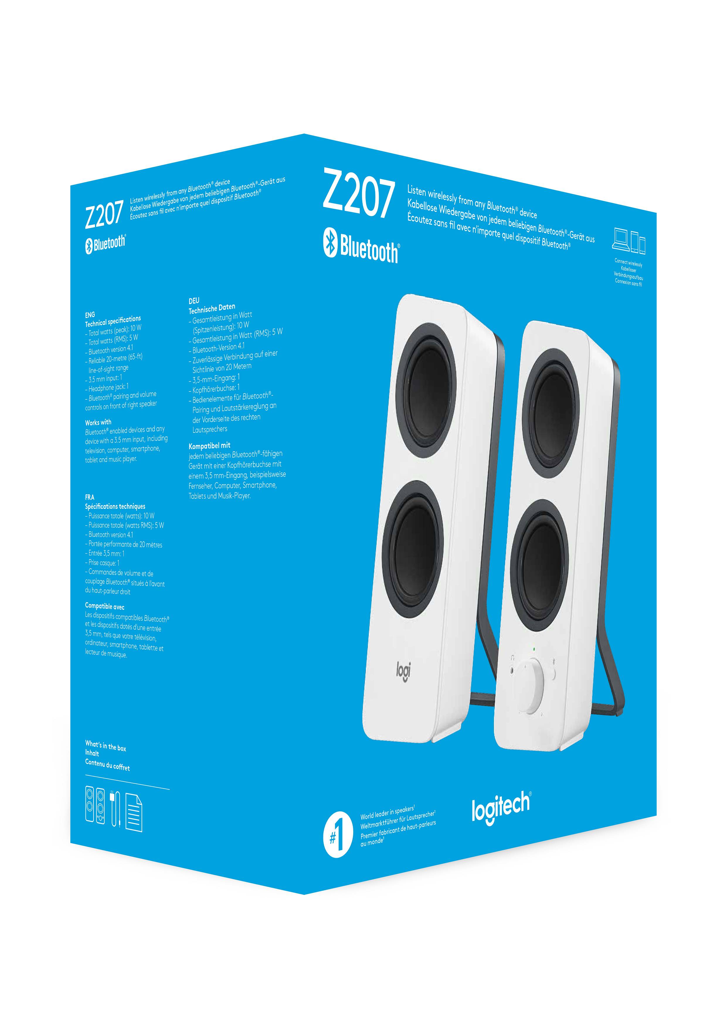 Rca Informatique - image du produit : Z207 BLUETOOTH COMPUTER SPEAKER OFF WHITE - EMEA