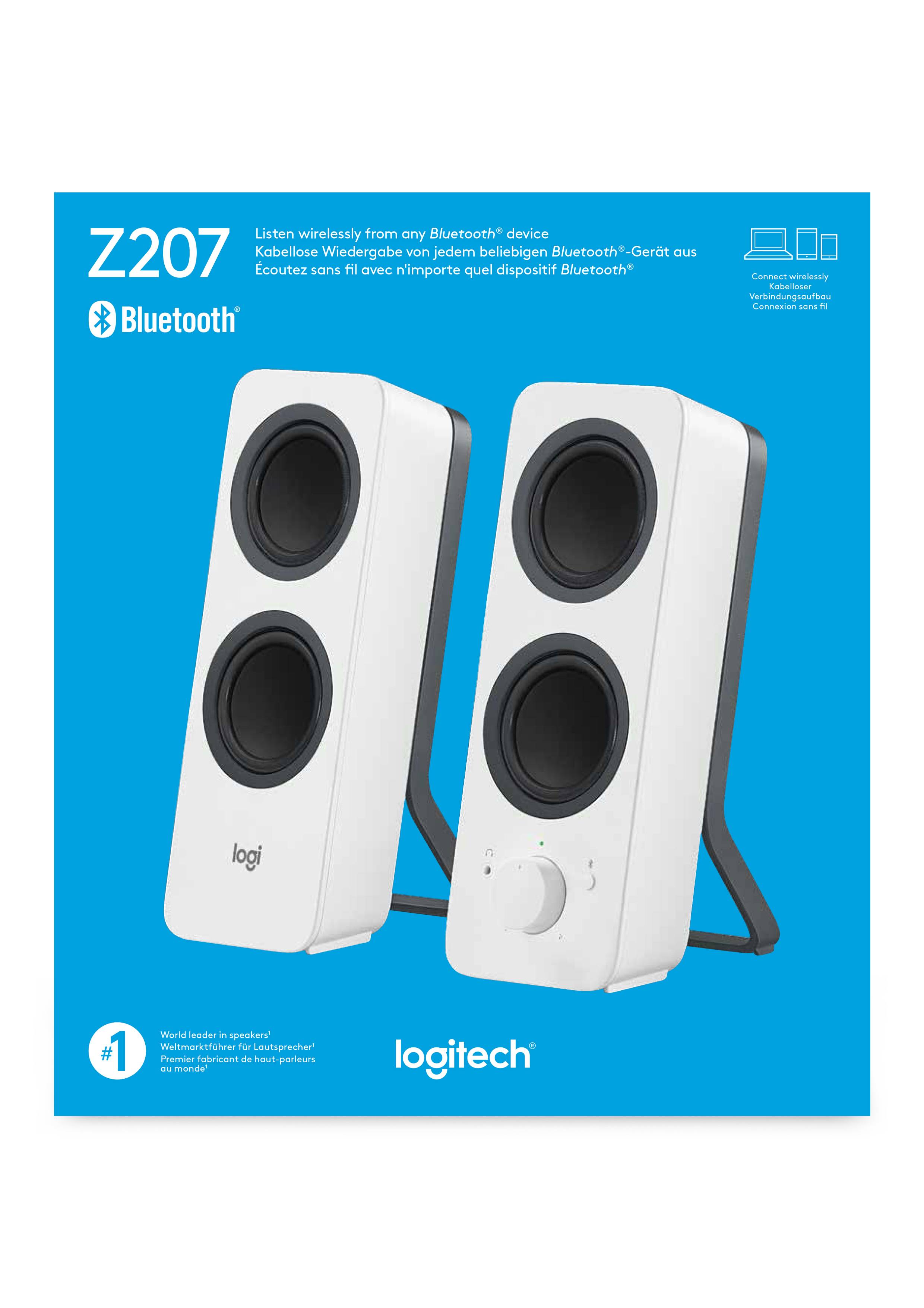 Rca Informatique - image du produit : Z207 BLUETOOTH COMPUTER SPEAKER OFF WHITE - EMEA