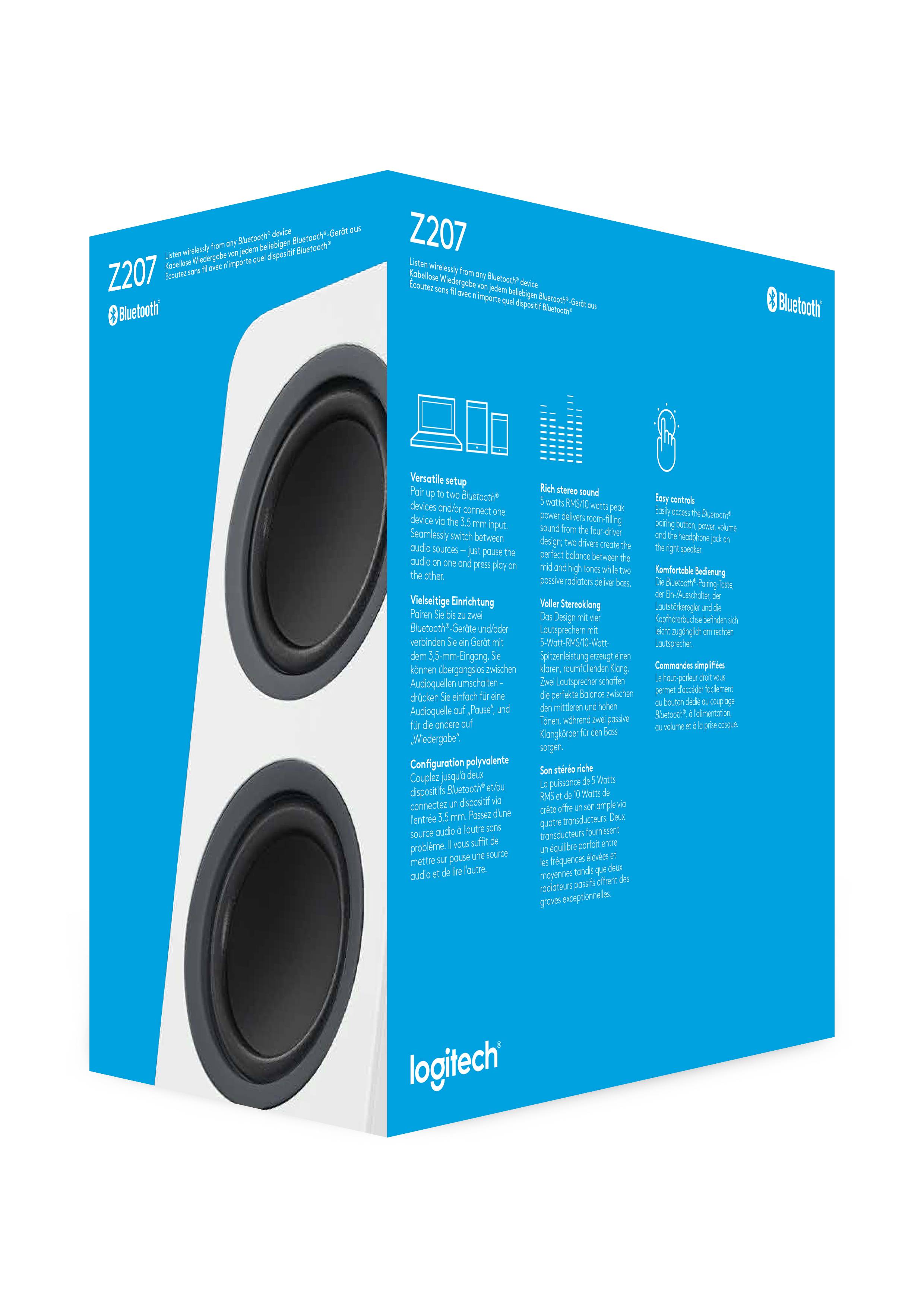 Rca Informatique - image du produit : Z207 BLUETOOTH COMPUTER SPEAKER OFF WHITE - EMEA