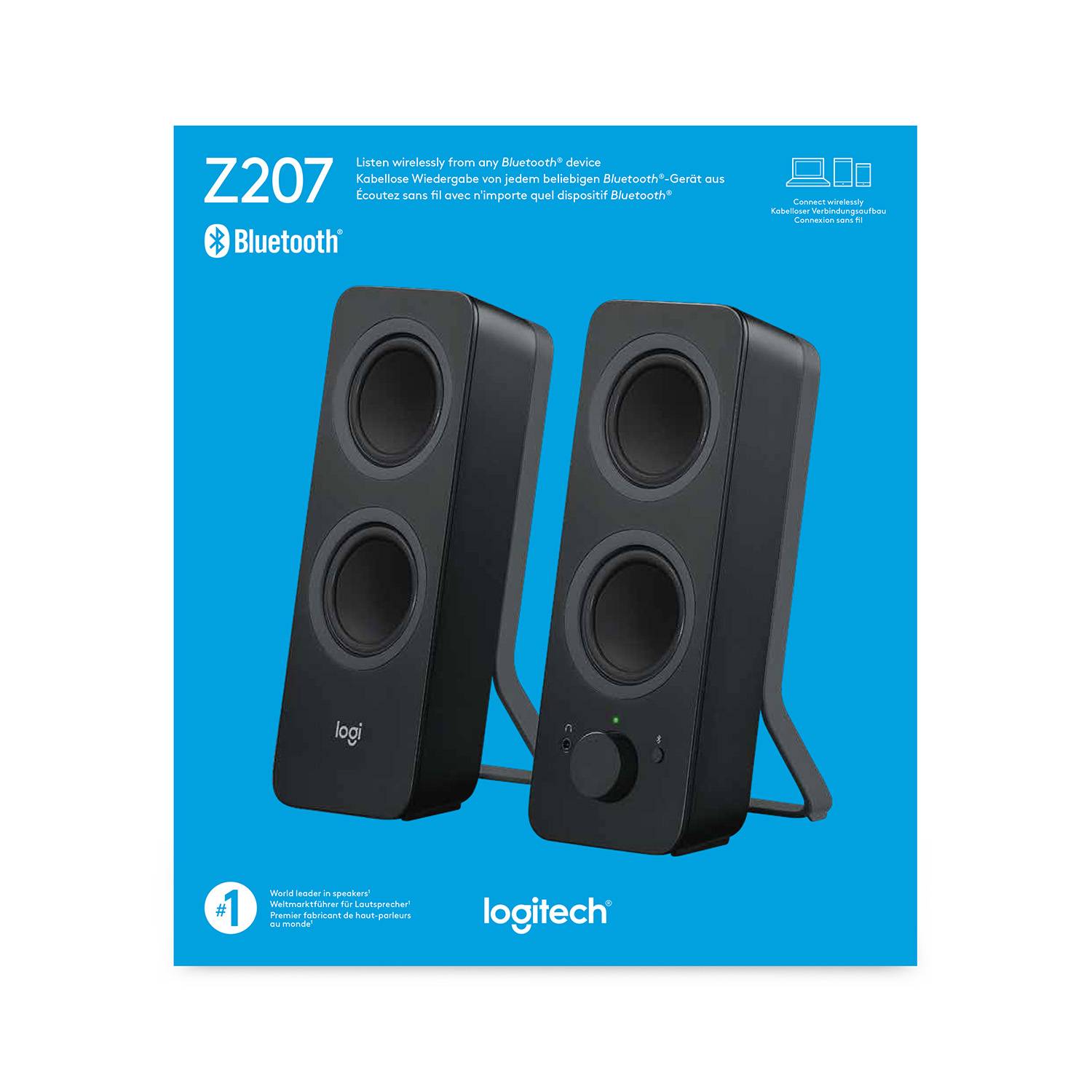 Rca Informatique - image du produit : Z207 BLUETOOTH COMPUTER SPEAKER BLACK - EMEA