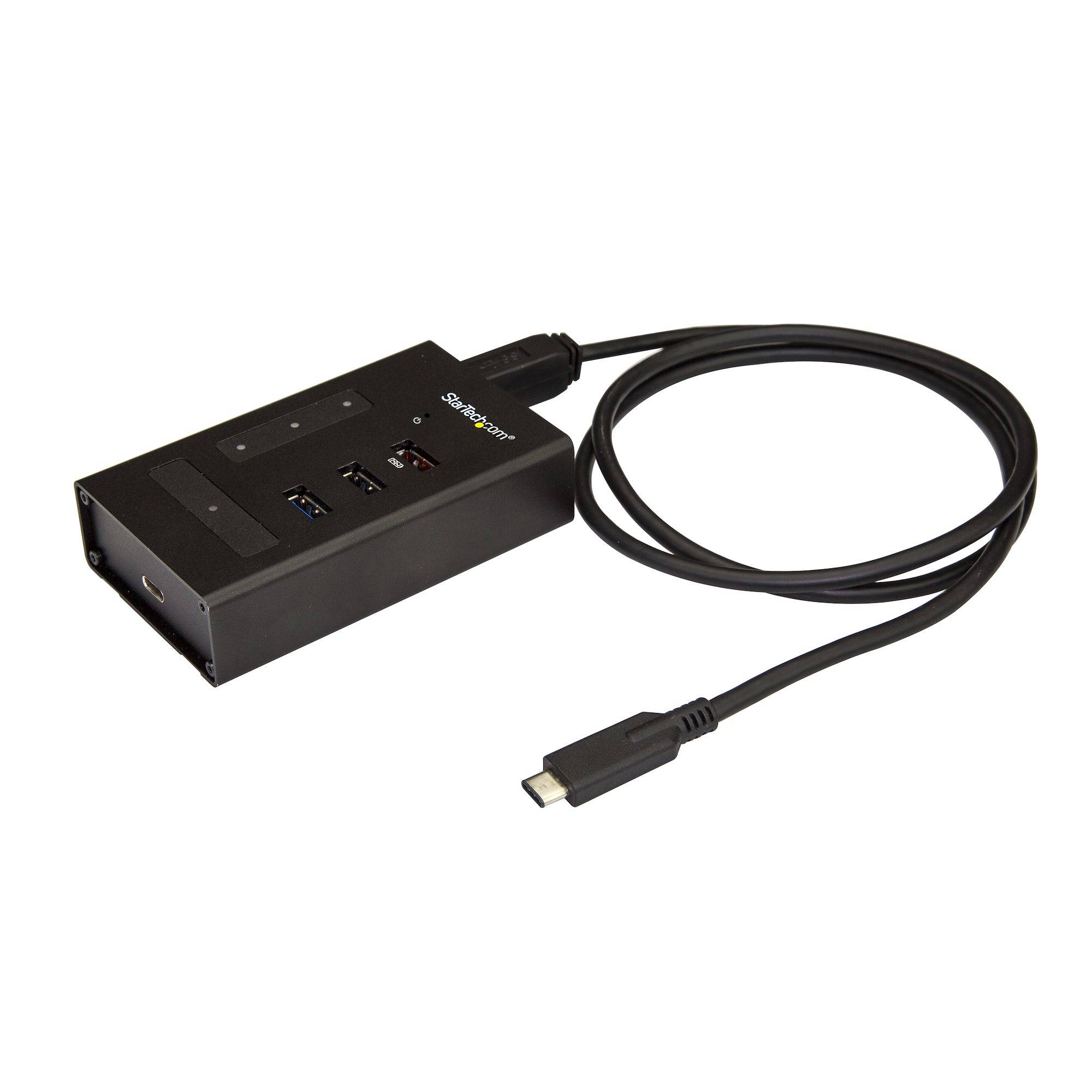 Rca Informatique - Image du produit : 4PORT USBC HUB USBC TO C + A USB 3.0 HUB METAL