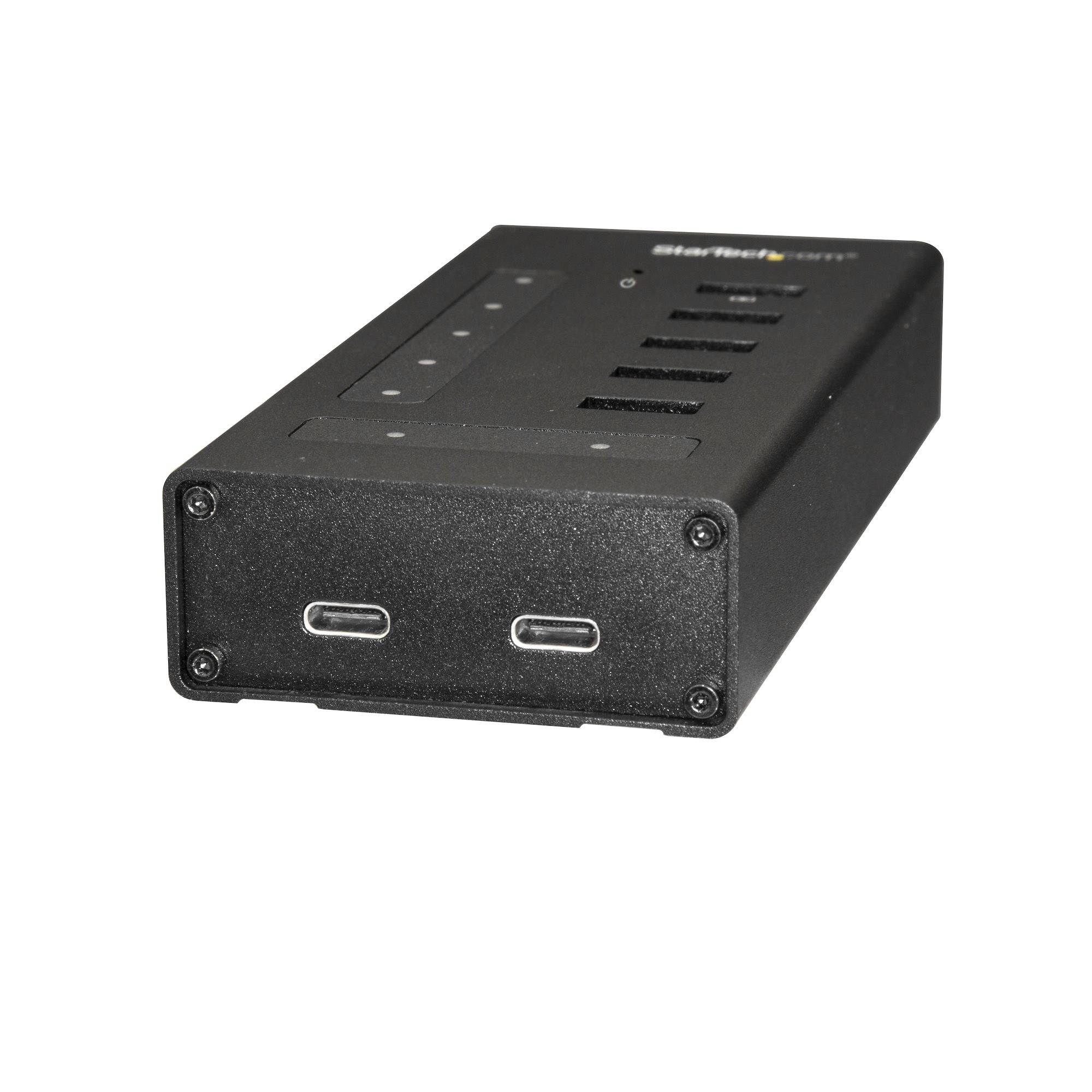 Rca Informatique - image du produit : 7PORT USBC HUB USBC TO 2X C AND 5X A USB 3.0 HUB METAL