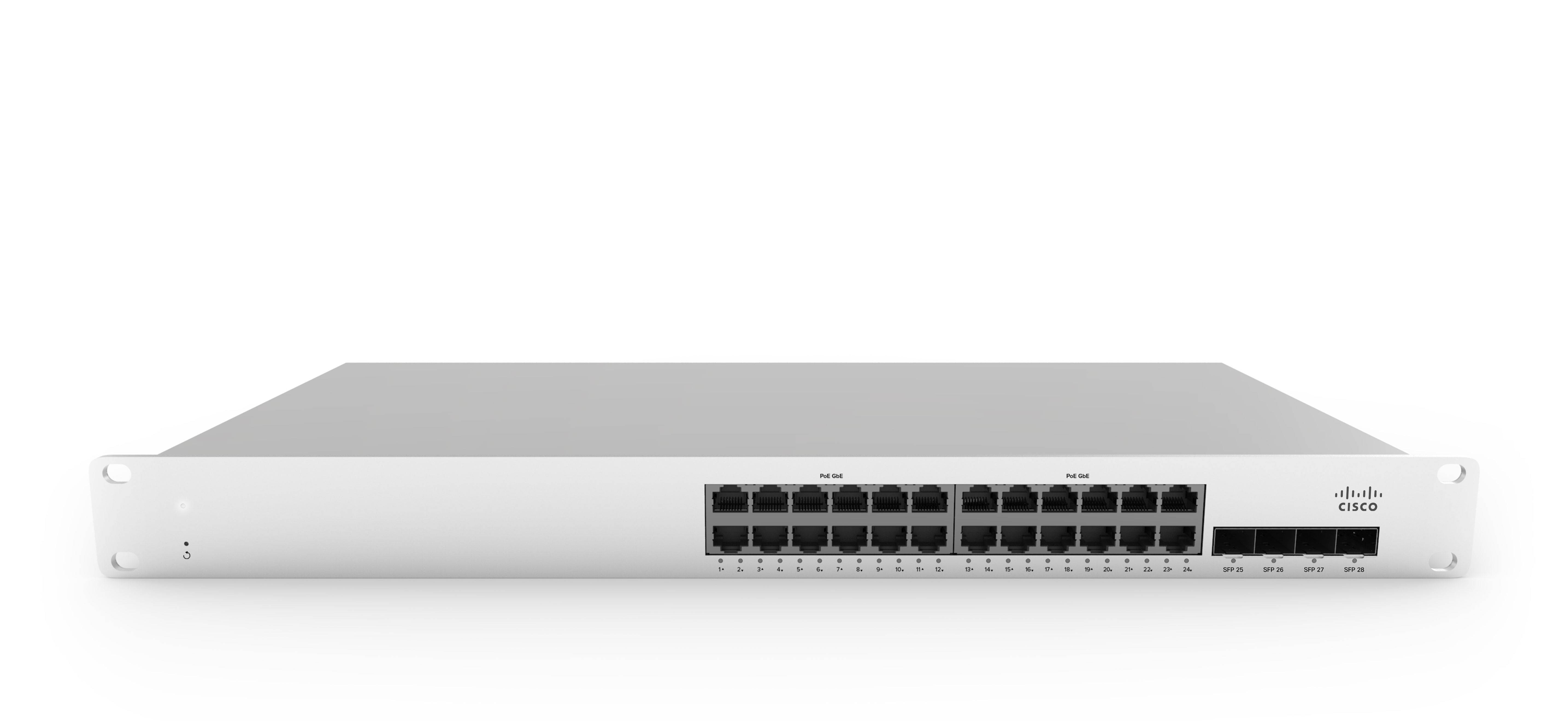 Rca Informatique - Image du produit : MS210-24P 1G L2 CLD-MNGD 24X GIGE 370W POE SWITCH