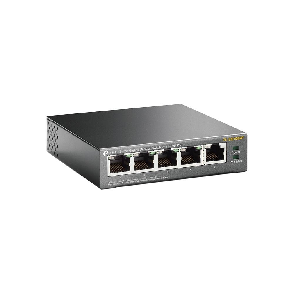 Rca Informatique - image du produit : 5-PORT GIGABIT DESKTOP SWITCH WITH 4-PORT POE