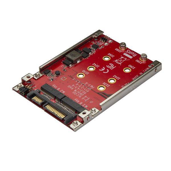 Rca Informatique - Image du produit : DUAL-SLOT M.2 TO SATA ADAPTER M.2 ADAPTER FOR 2.5IN BAY - RAID