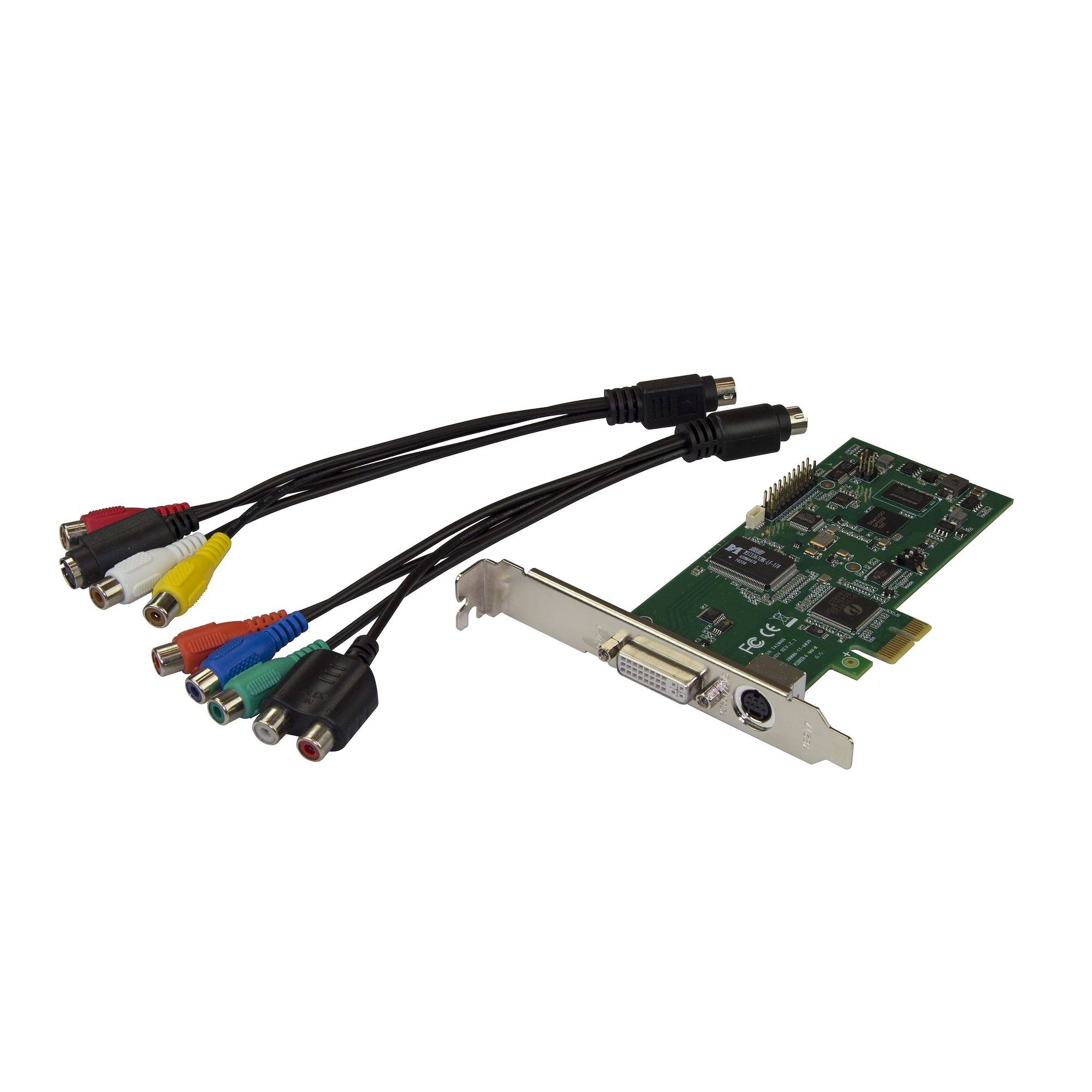 Rca Informatique - image du produit : PCIE VIDEO CAPTURE CARD - HDMI VGA DVI AND COMPONENT