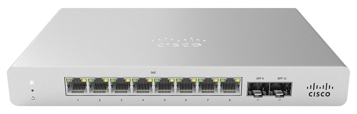 Rca Informatique - Image du produit : MS120-8 1G L2 CLOUD MANAGED 8X GIGE SWITCH