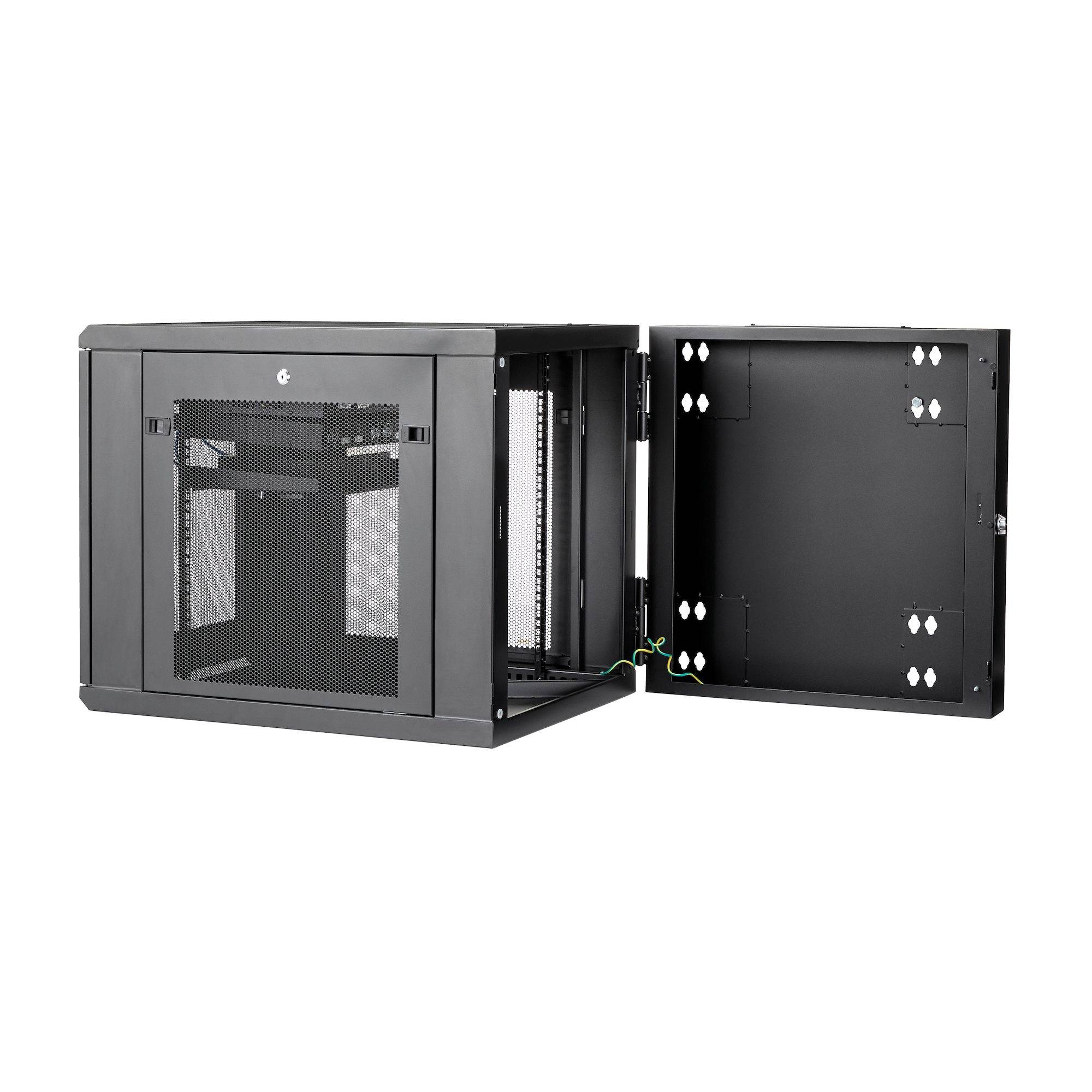 Rca Informatique - image du produit : 12U SERVER RACK ENCLOSURE WITH HINGE - WALL MOUNT NETWORK RACK