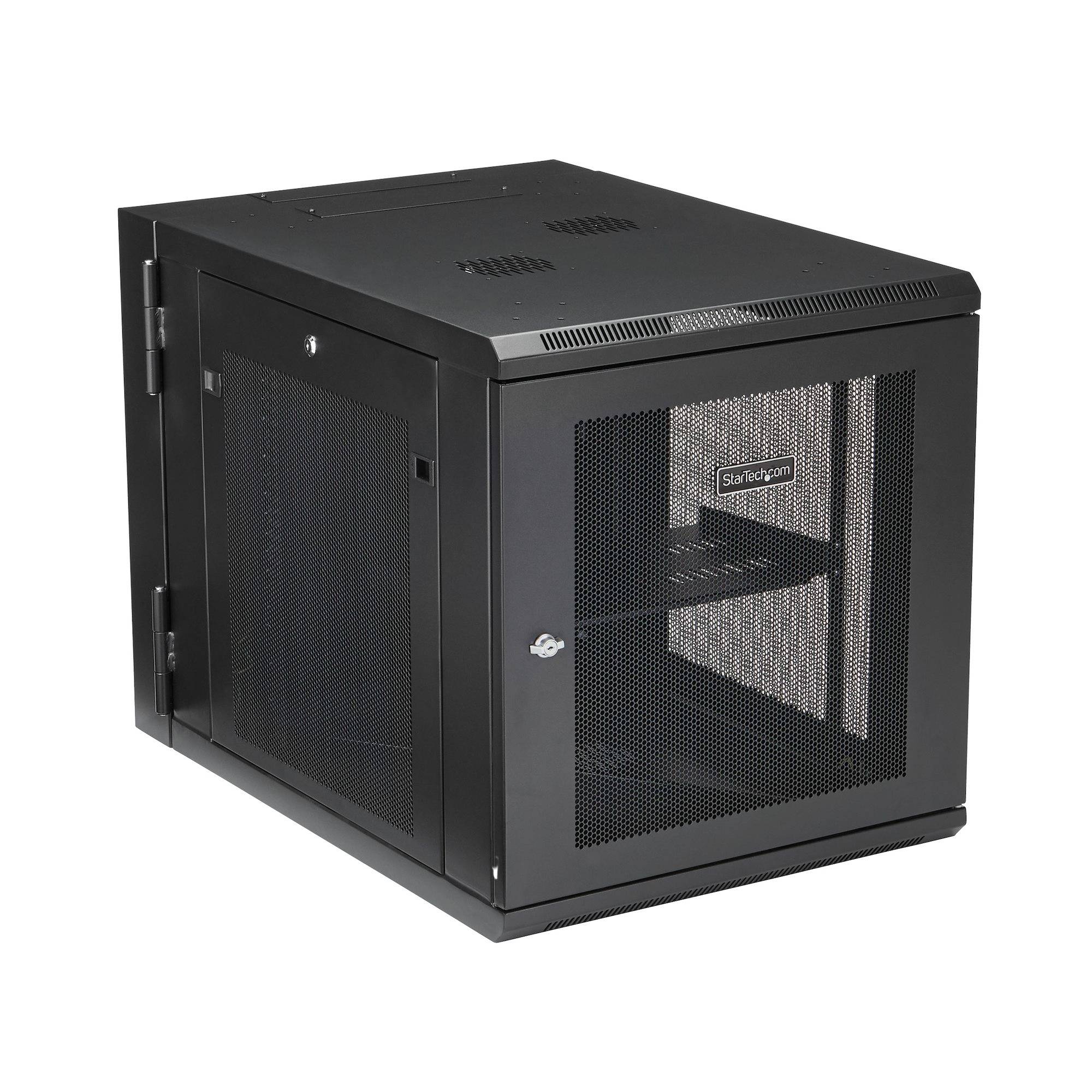 Rca Informatique - image du produit : 12U SERVER RACK ENCLOSURE WITH HINGE - WALL MOUNT NETWORK RACK