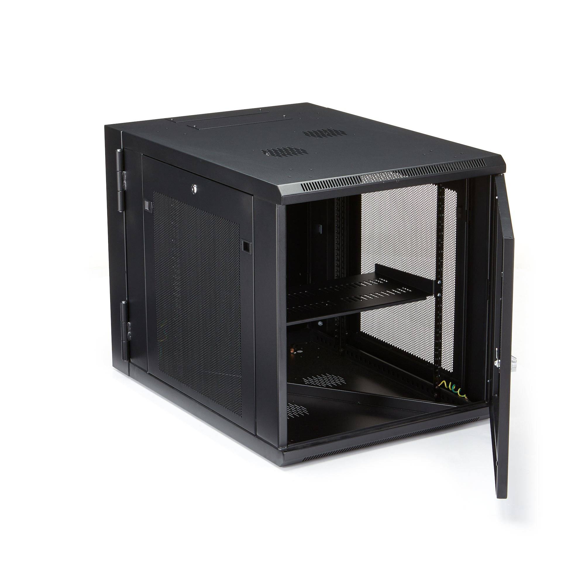 Rca Informatique - image du produit : 12U SERVER RACK ENCLOSURE WITH HINGE - WALL MOUNT NETWORK RACK