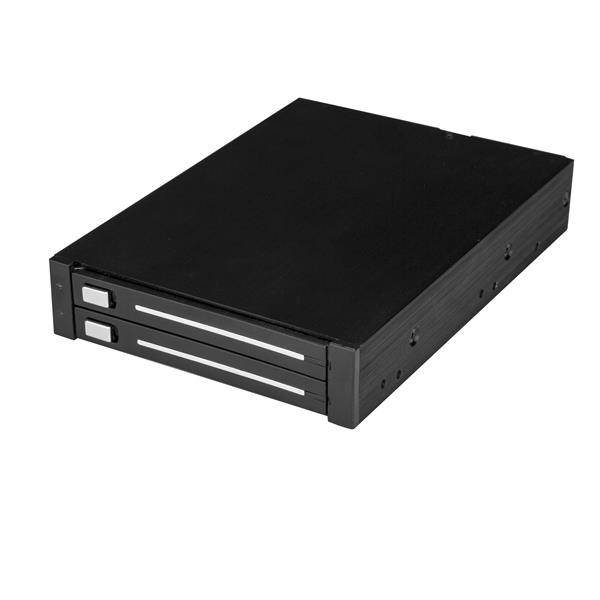 Rca Informatique - image du produit : DUAL-BAY 2.5 SATA SSD/HDD RACK FOR 3.5IN BAY - TRAYLESS - RAID