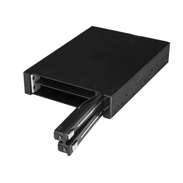 Rca Informatique - image du produit : DUAL-BAY 2.5 SATA SSD/HDD RACK FOR 3.5IN BAY - TRAYLESS - RAID