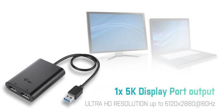 Rca Informatique - image du produit : I-TEC USB3.0 DUAL 4K DP ADAPTER .