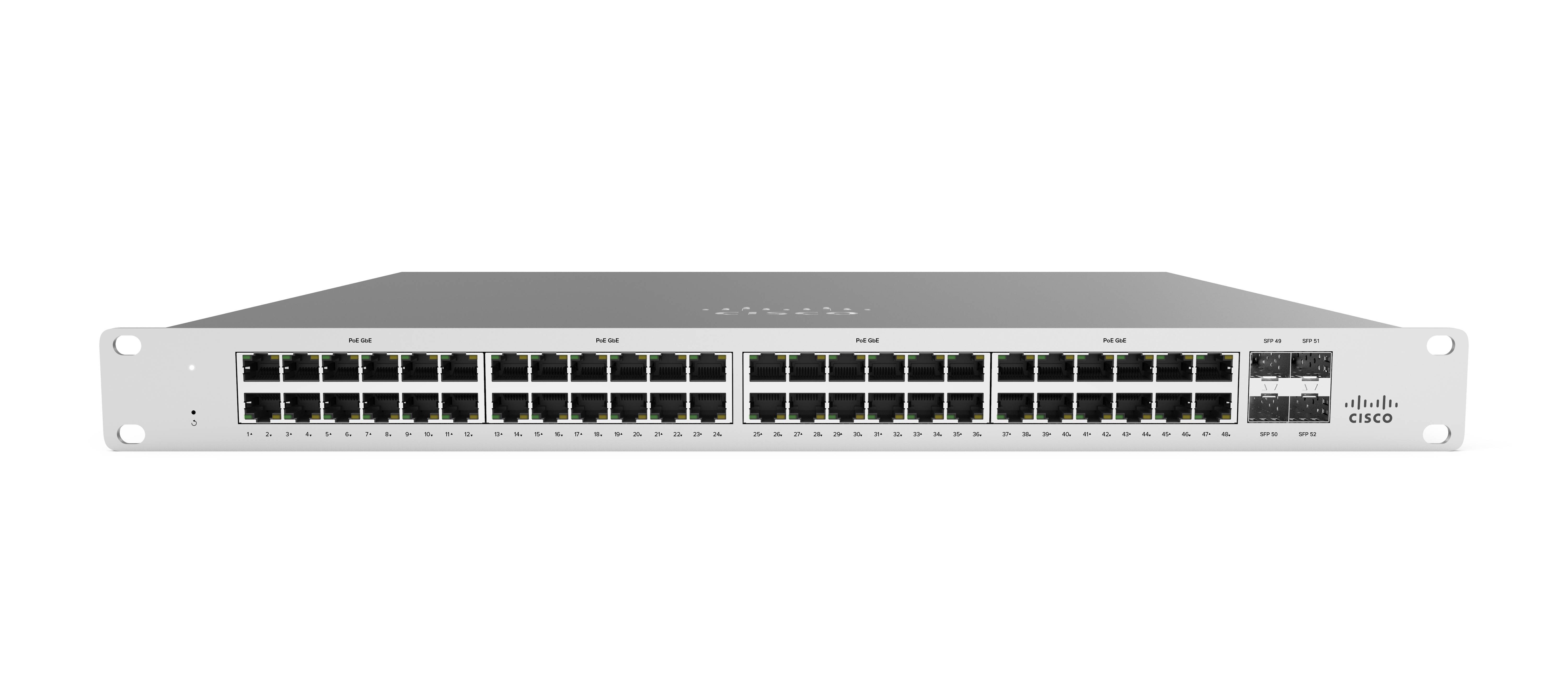 Rca Informatique - Image du produit : MERAKI MS120-48FP 1G L2 CLD MANAGED 48X GIGE 740W POE SWITCH