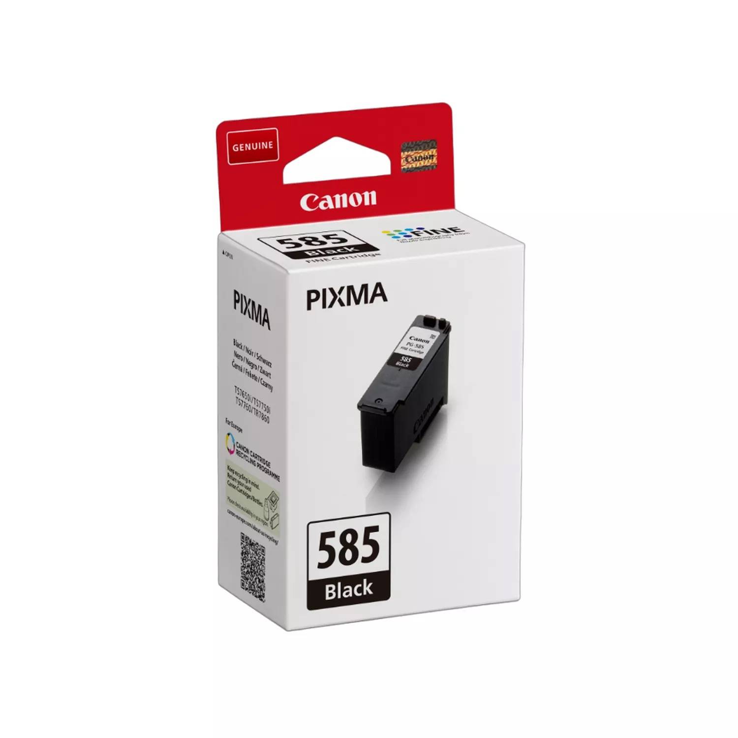 Rca Informatique - image du produit : PG-585 EUR BLACK INK CARTRIDGE