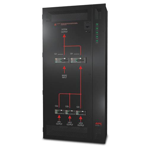 Rca Informatique - Image du produit : PARALLEL MAINT. BYPASS PANEL UP TO 3 UNITS 10-20KVA 400V WALL