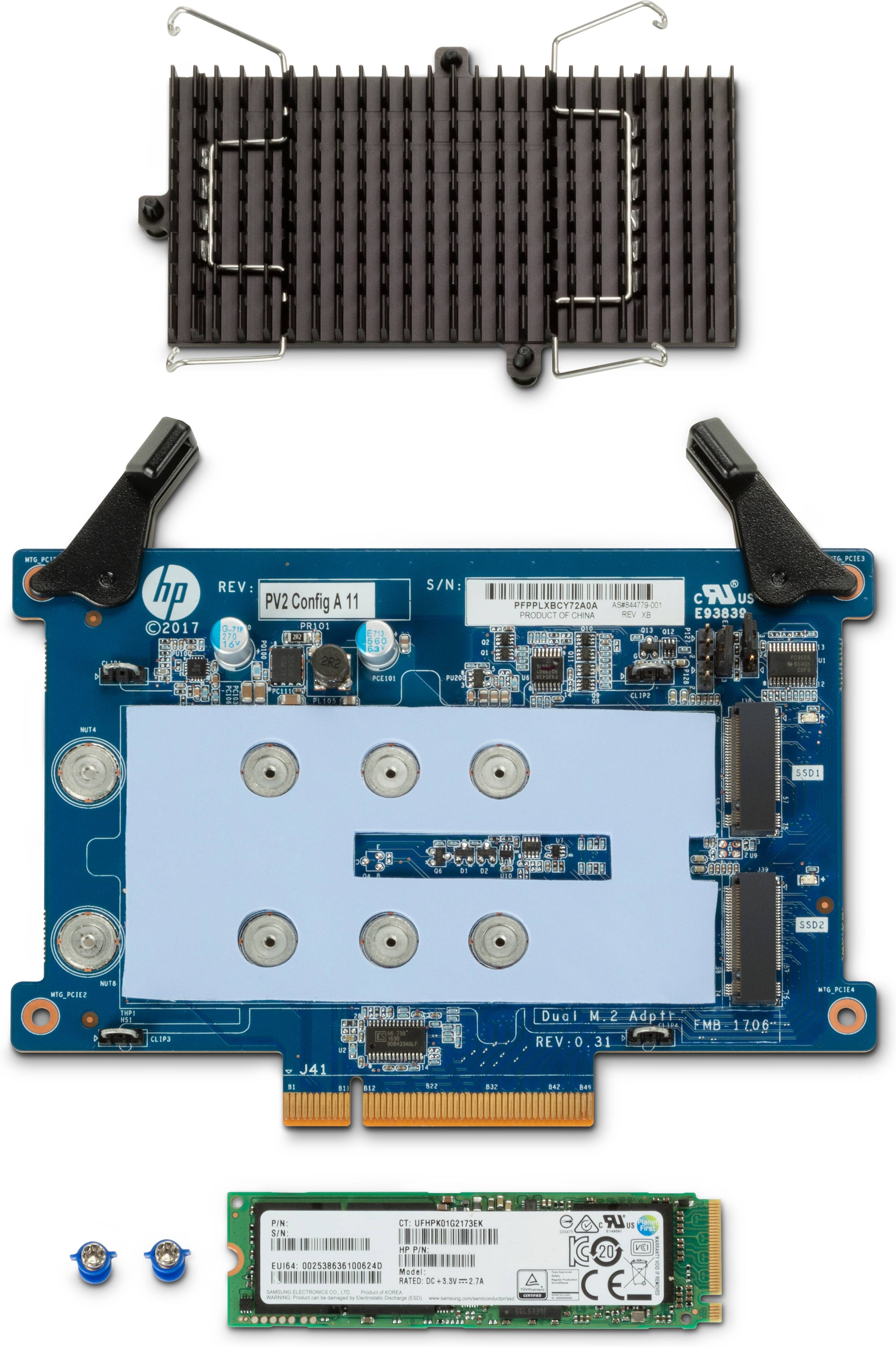 Rca Informatique - Image du produit : HP Z TURBO DRIVE 1TB SED Z8 G4 TLC SSD KIT 6YT75AA