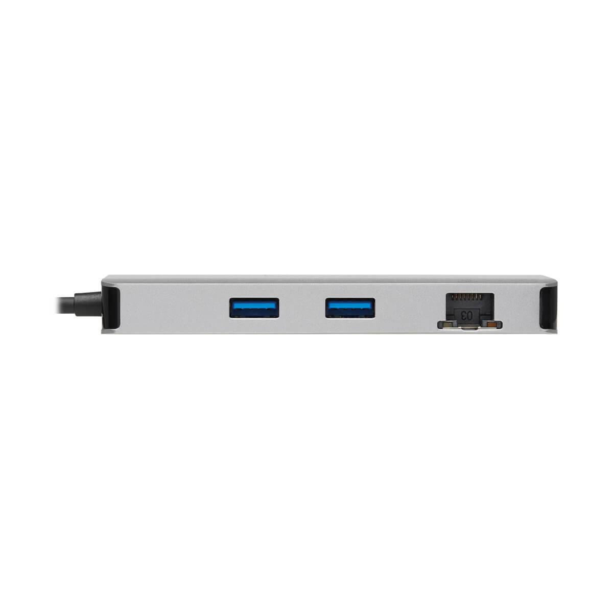 Rca Informatique - image du produit : USB-C DOCK DUAL DSPLY 4K HDMI USB-A HUB GBE MEM CRD 100W PD CH