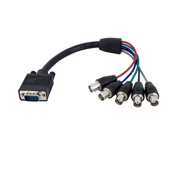 Rca Informatique - Image du produit : CBLE DCRAN COAXIAL VGA HD15 VERS 5 BNC RGBHV 30 CM - M/F