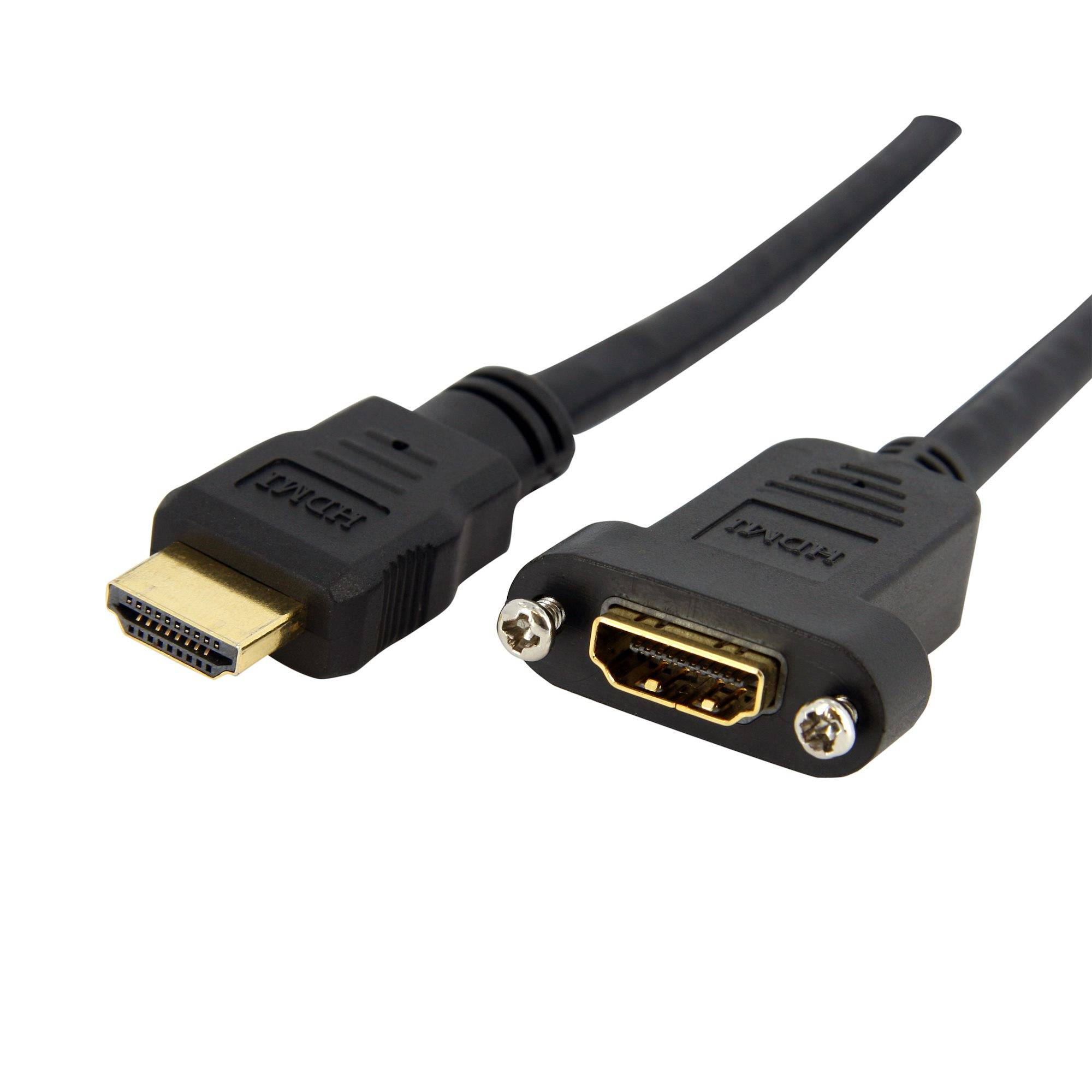 Rca Informatique - Image du produit : CABLE HDMI STANDARD A MONTAGE SUR PANNEAU 91CM - F/M