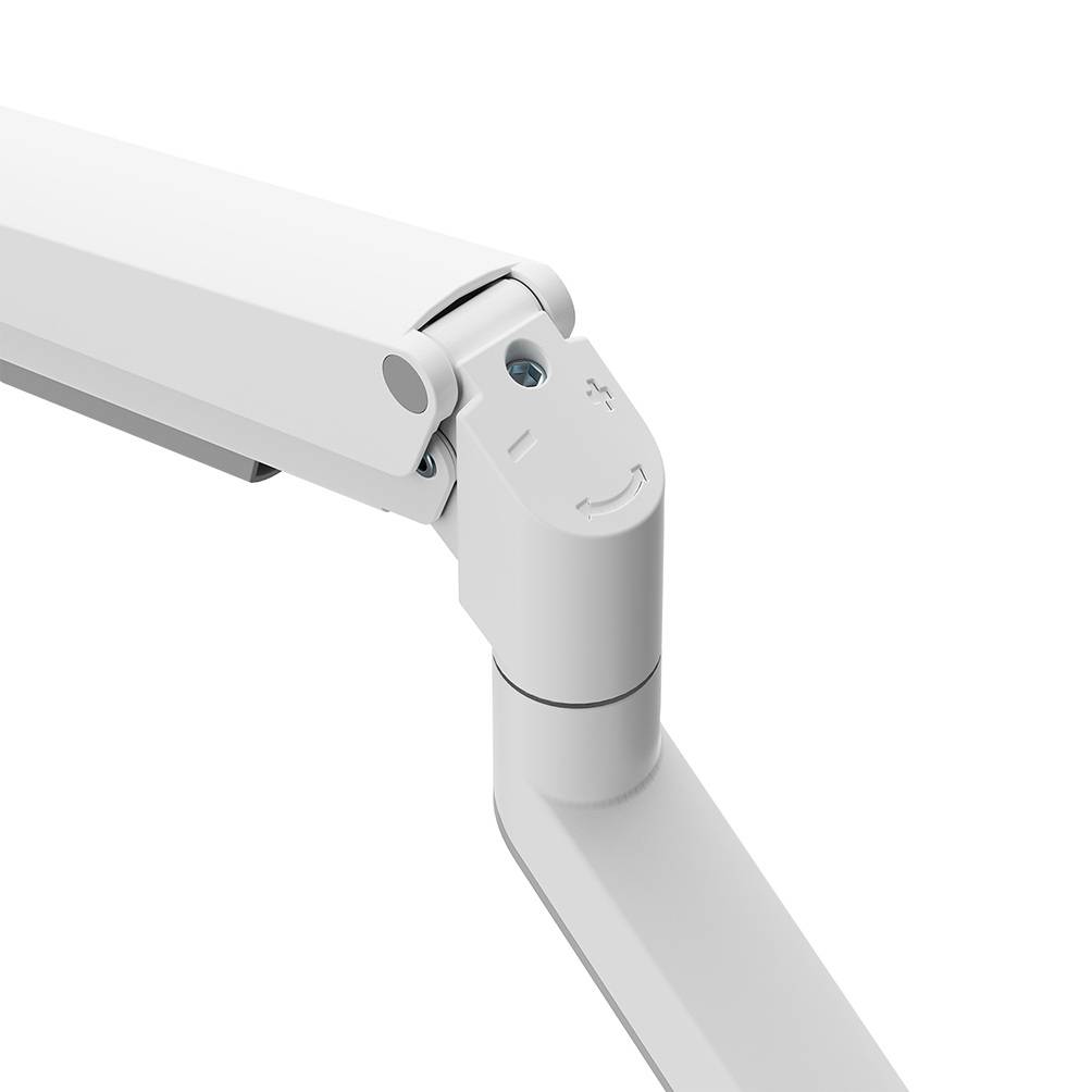 Rca Informatique - image du produit : NEXT SLIM DESK MOUNT SINGLE DISPLAY TOPFIX CLAMP/GROMM WHITE