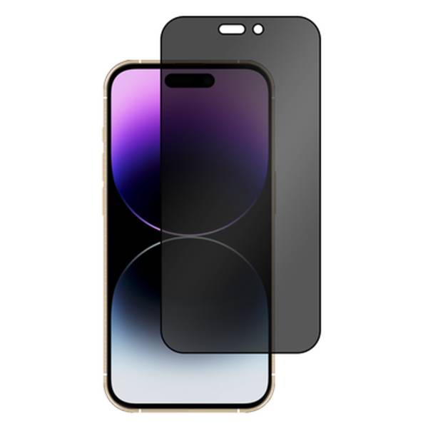 Rca Informatique - image du produit : IPHONE 14 PRO MAX PRIVACY TEMPERED GLASS - SCREENPROTECTOR