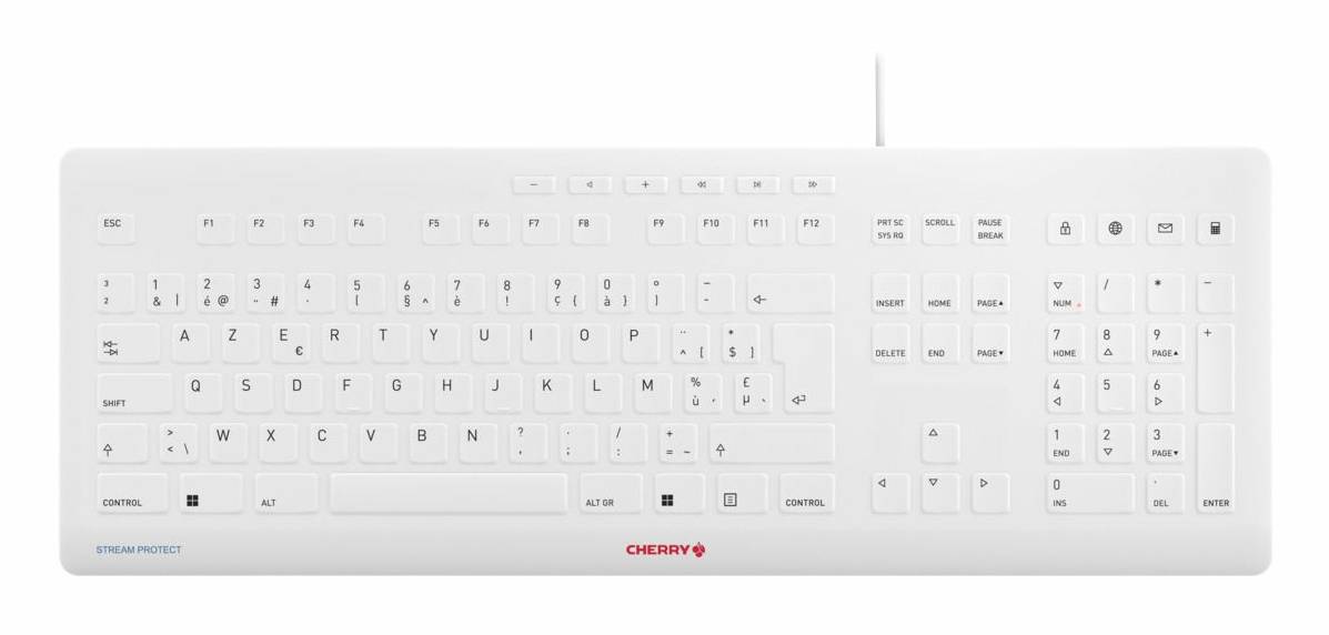 Rca Informatique - Image du produit : STREAM PROTECT WIRED BE WHITE-GREY AZERTY