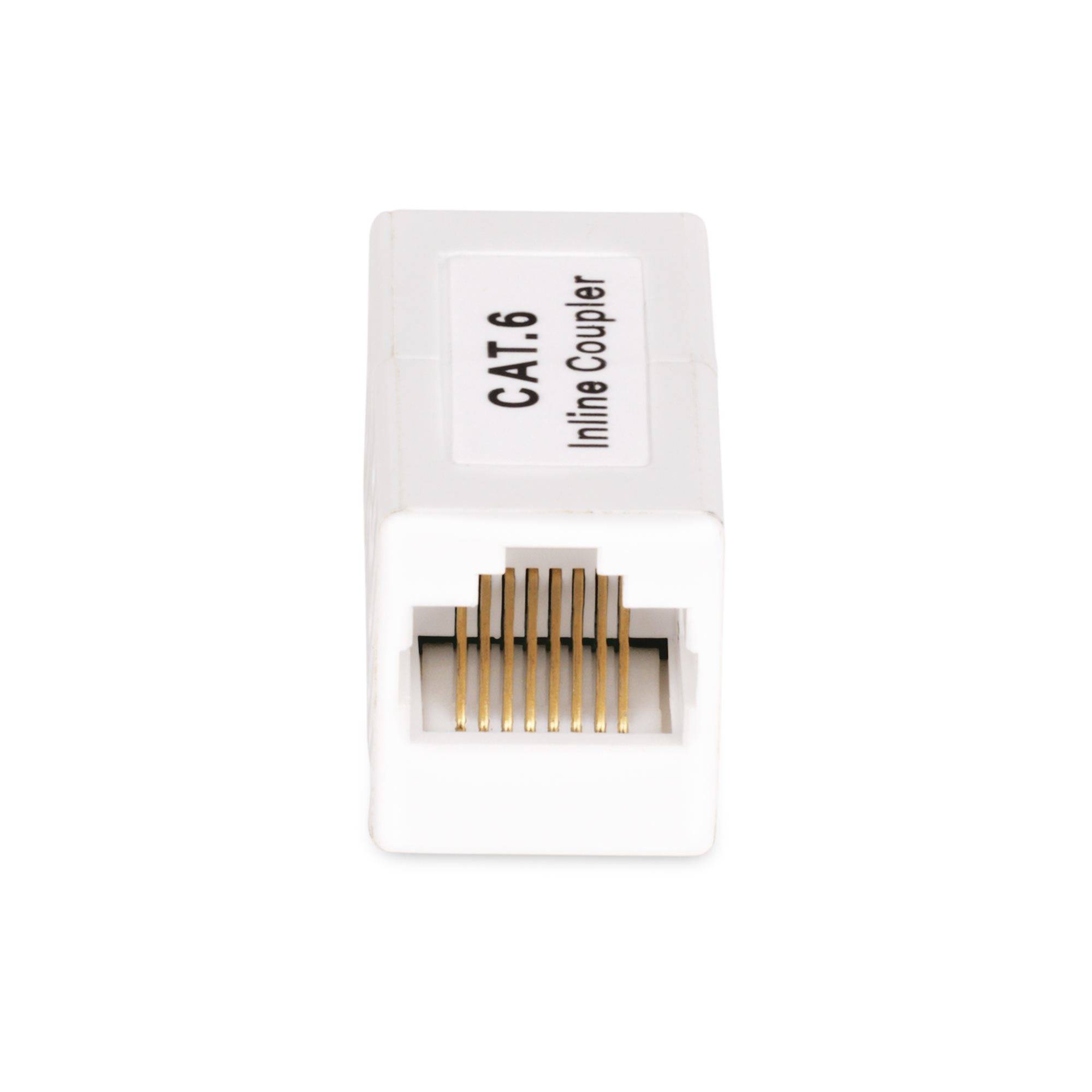 Rca Informatique - image du produit : COUPLEUR RJ45 CONNECTEUR CAT6 EN LIGNE ADAPTATEUR T568 F/F