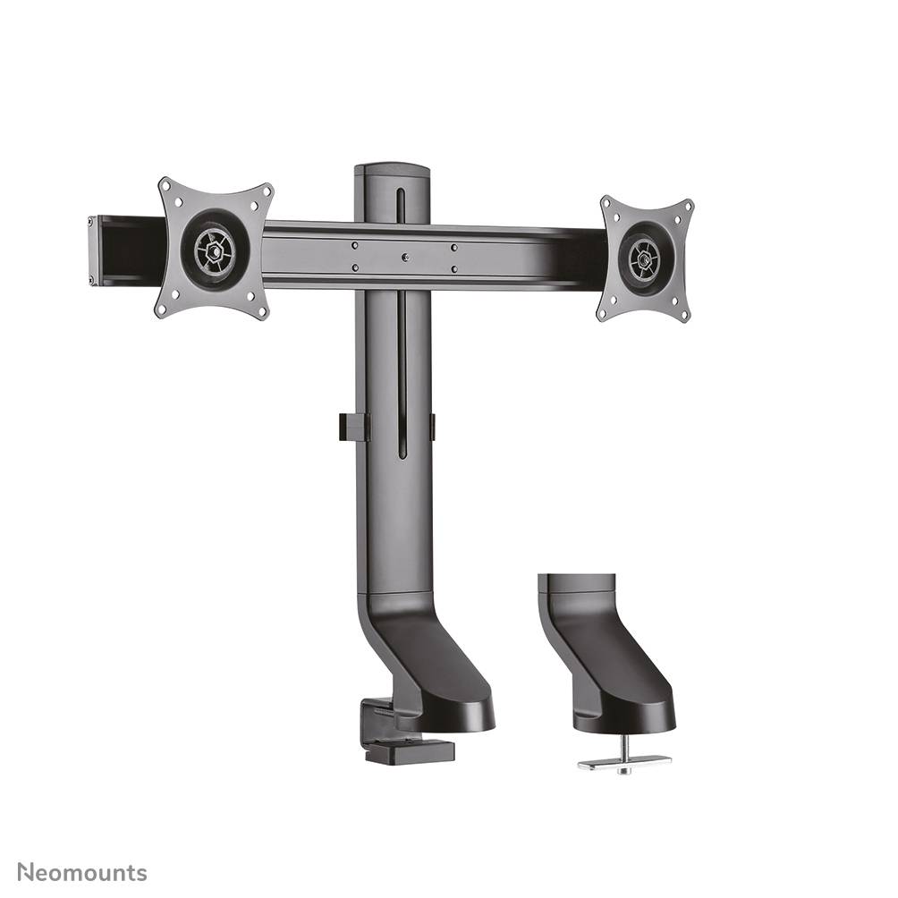 Rca Informatique - image du produit : DESK MOUNT DUAL 19-27IN BLACK CLAMP/GROMMET 75X75TO100X100