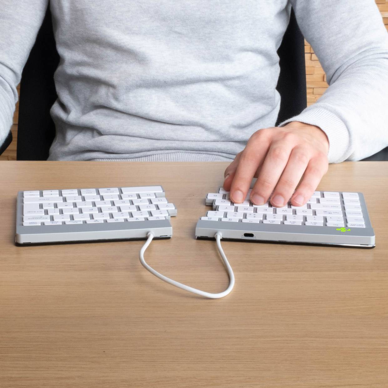 Rca Informatique - image du produit : R-GO SPLIT BREAK ERGONOMIC WHITE WIRELESS