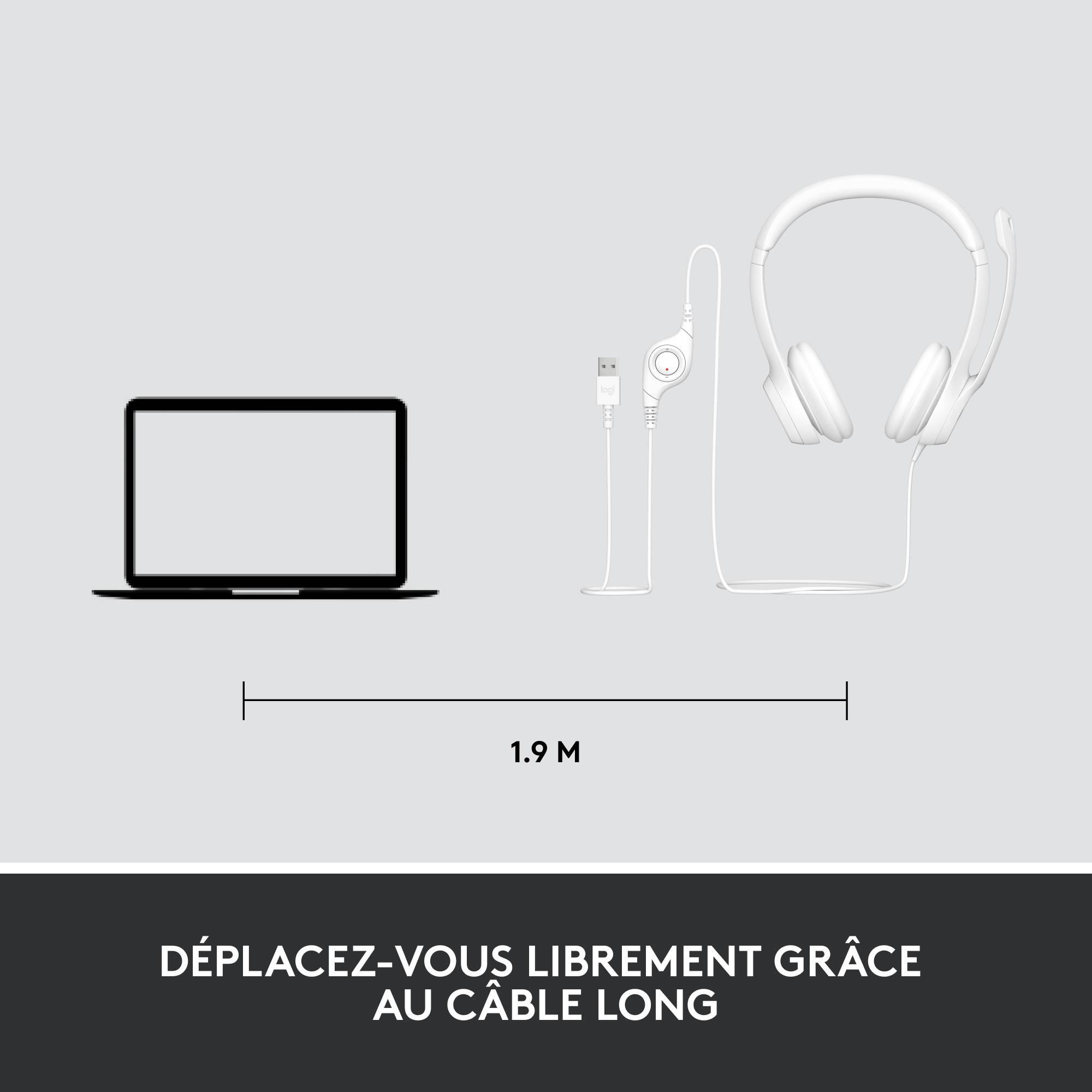 Rca Informatique - image du produit : H390 USB COMPUTER HEADSET -OFF-WHITE-EMEA-914