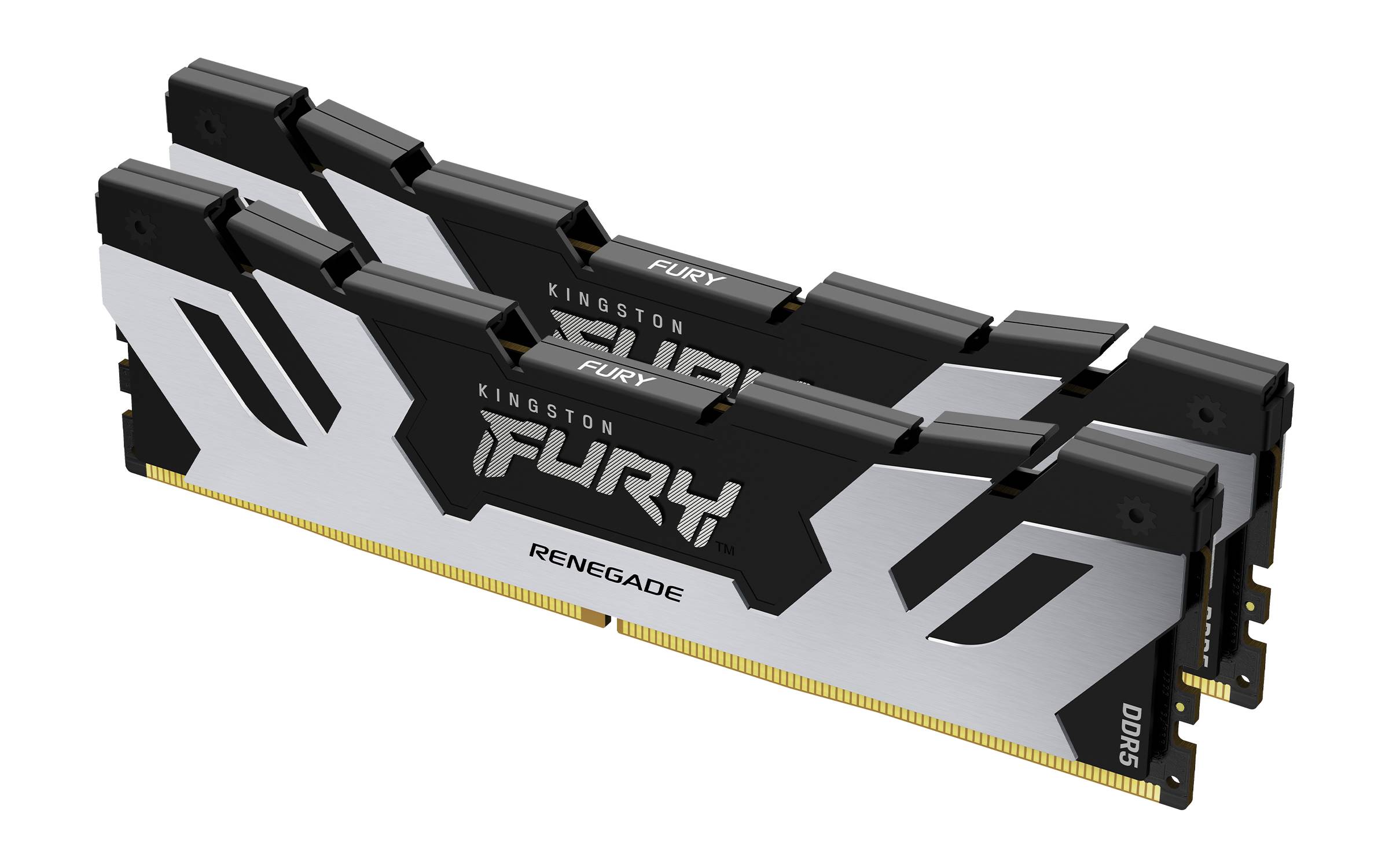 Rca Informatique - image du produit : 32GB DDR5 6400MT/S CL32 DIMM (KIT OF 2) FURY RENEGADE SILVER