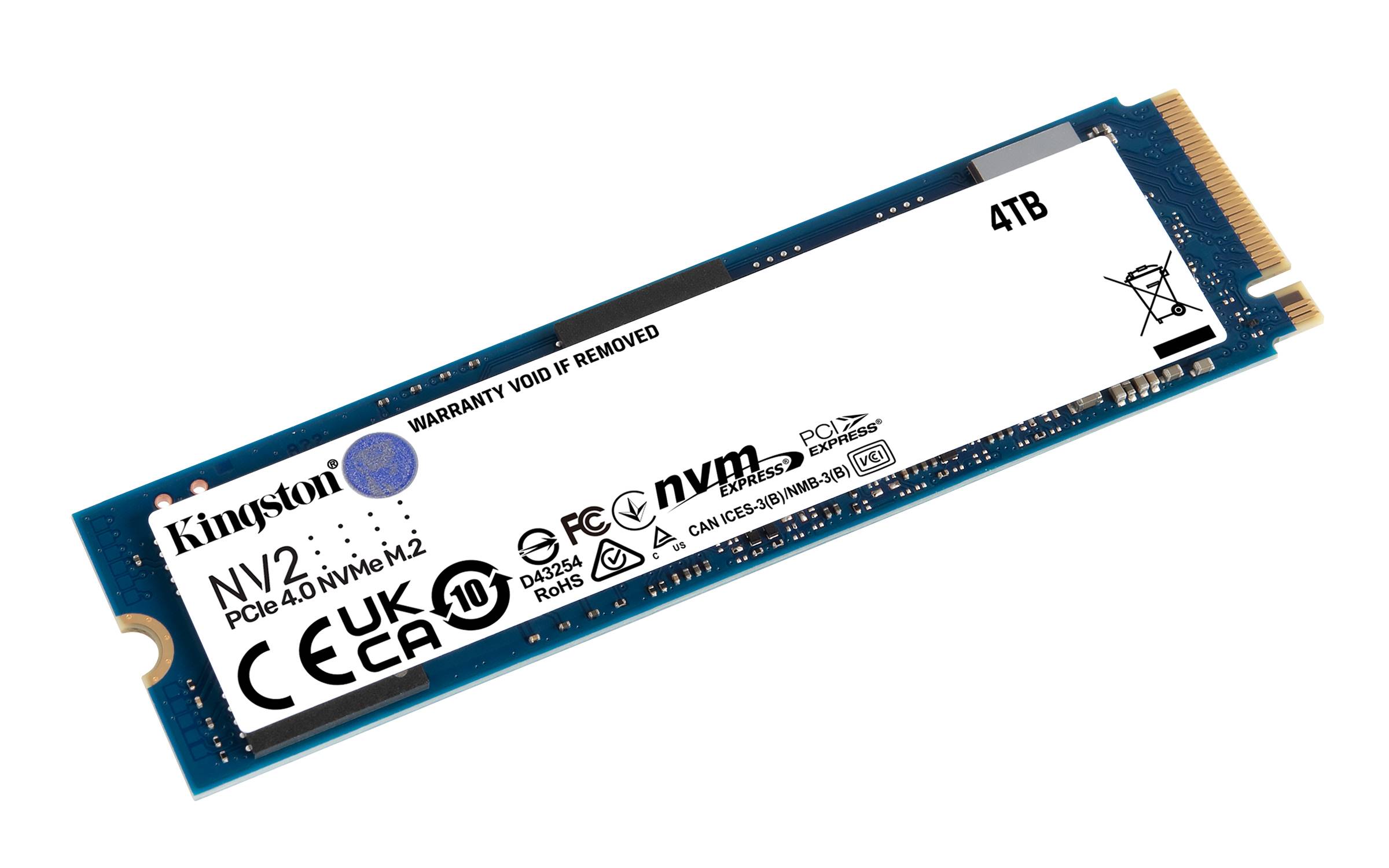 Rca Informatique - image du produit : 4000G NV2 M.2 2280 NVME SSD PCIE 4.0 NVME SSD